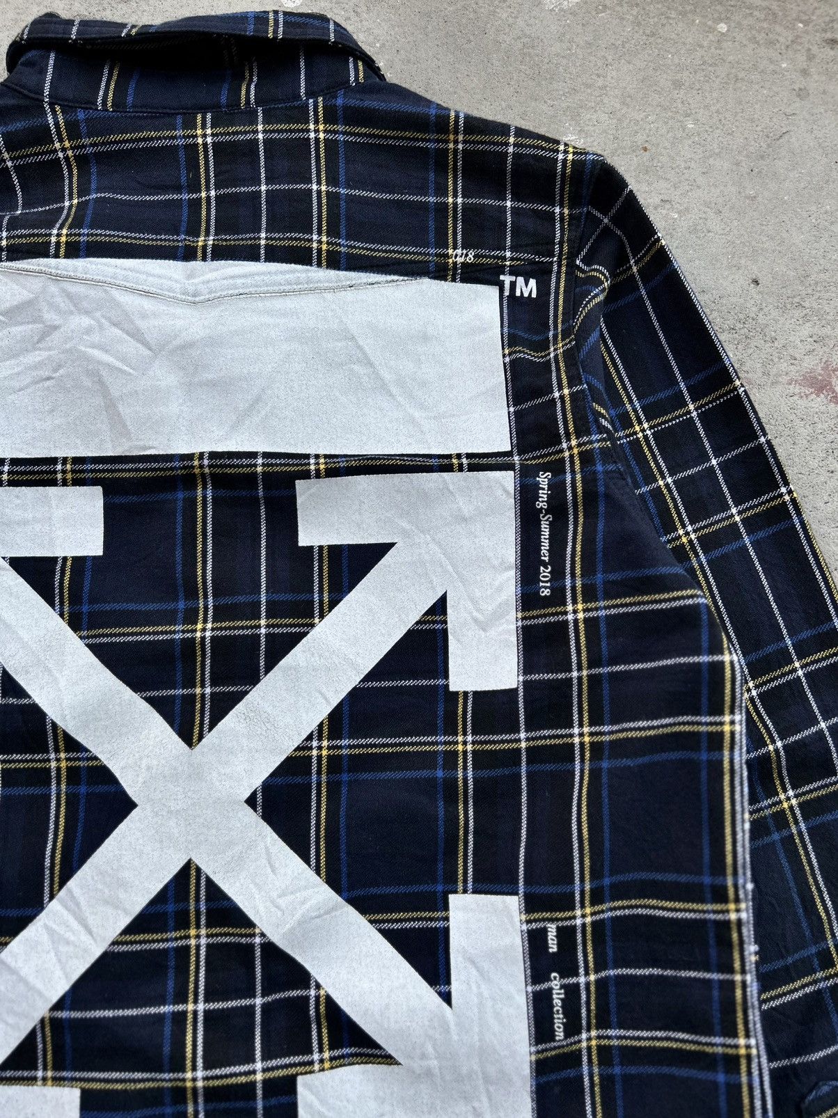 Off-White 💥GRAIL💥 CRAZY OFF-WHITE SS18 CHECK FLANNEL Size US L / EU 52-54 / 3 - 7 Thumbnail