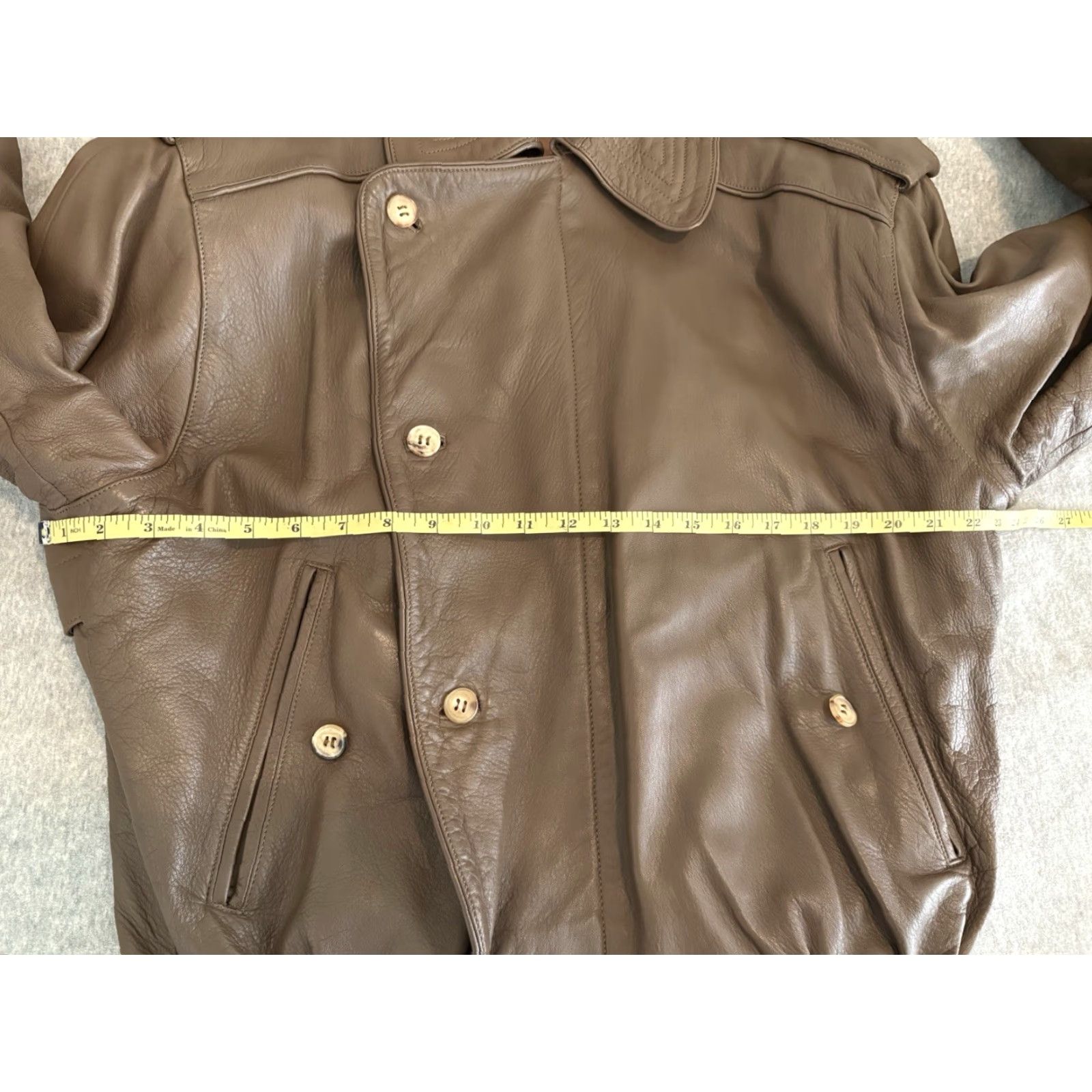 Loewe VINTAGE LOEWE Brown Leather Coat Jacket Mens 50 Brown Leather Jacket (Solid) Spain Size US M / EU 48-50 / 2 - 7 Thumbnail