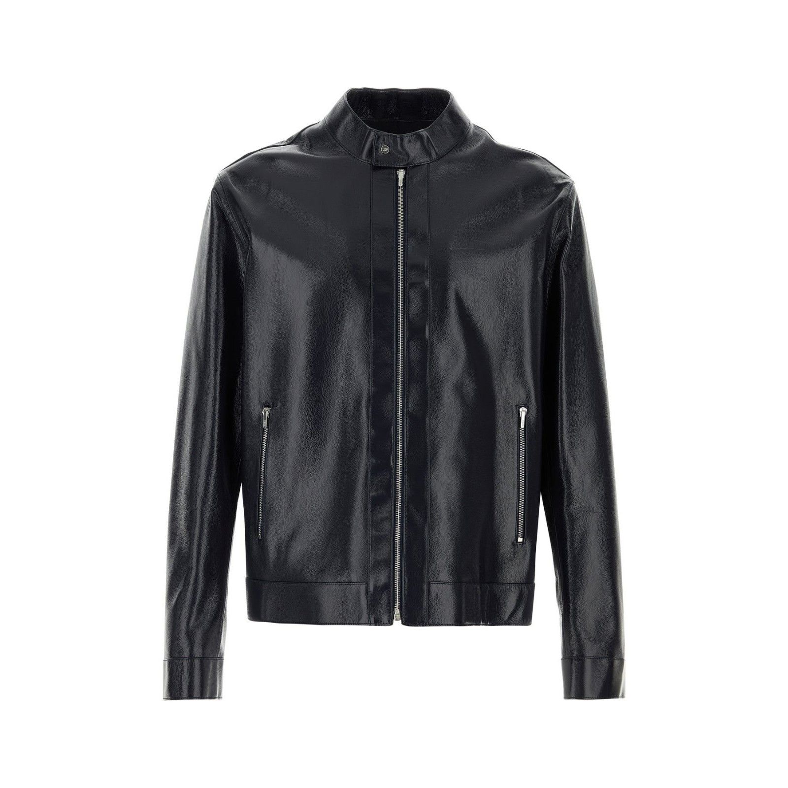 FENDI Midnight Blue Leather Jacket New & Authentic (Men's si