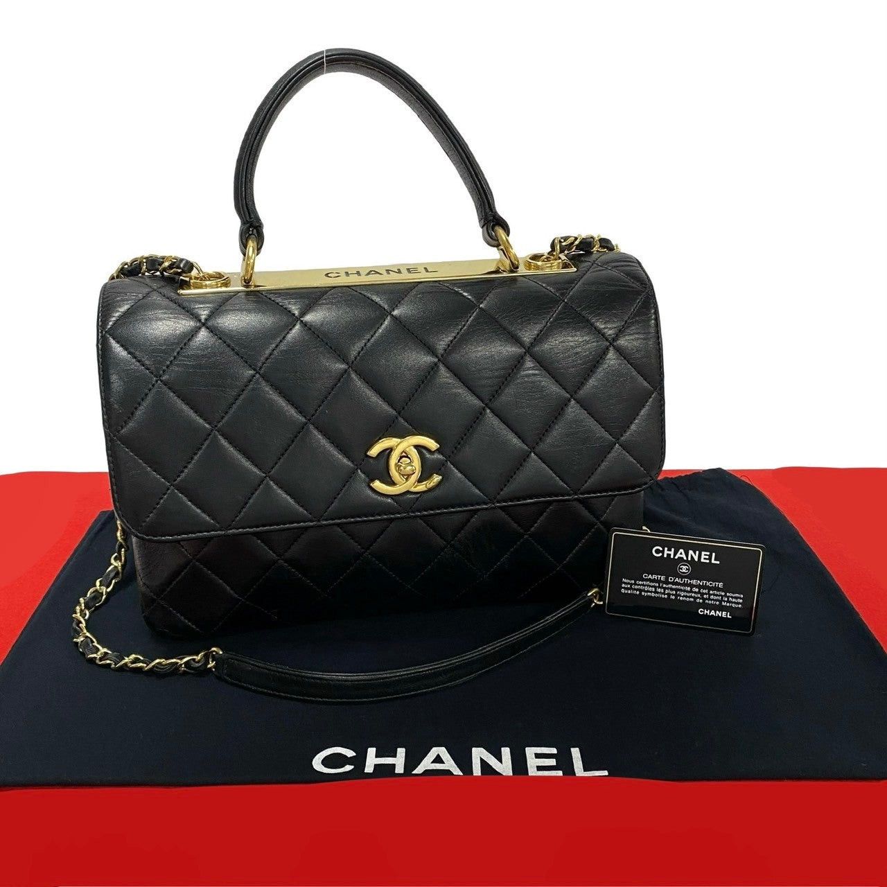 Chanel Chanel Shoulder Bag Black Leather Size ONE SIZE - 1 Thumbnail