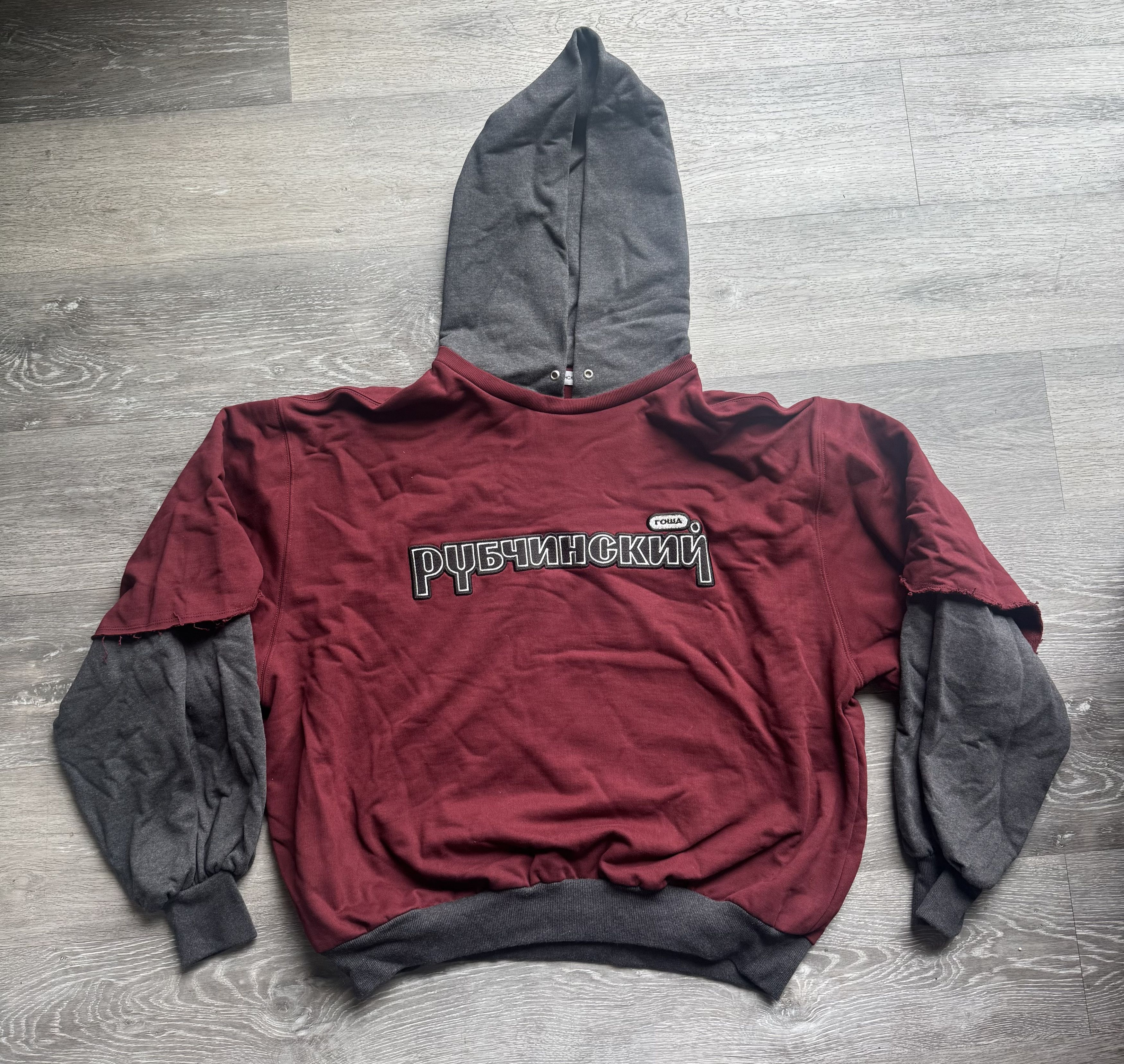 Gosha Rubchinskiy Gosha Rubchinskiy SS18 Double Layer Hoodie Size US L / EU 52-54 / 3 - 2 Thumbnail