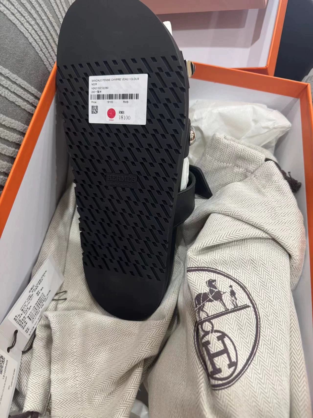 Hermes Hermès Riveted Slipper Women's 38 New with tags SKP 18100 Size US 7.5 / IT 37.5 - 2 Thumbnail