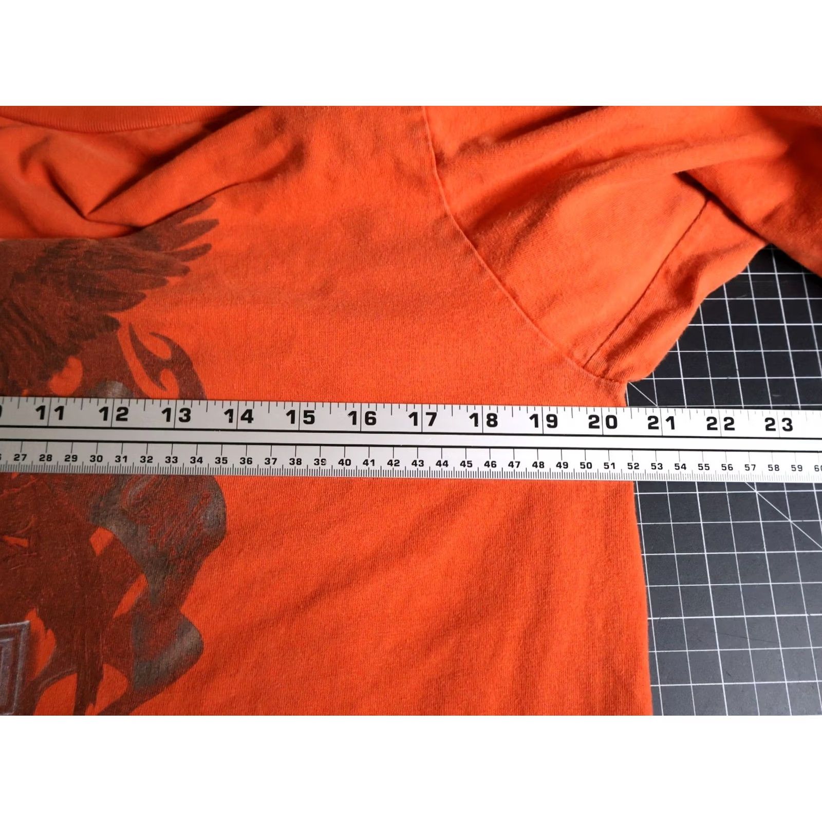 Harley Davidson VINTAGE Harley-Davidson Long Sleeve T-Shirt Mens XL Orange Eagle Michigan VTG Size US L / EU 52-54 / 3 - 5 Thumbnail