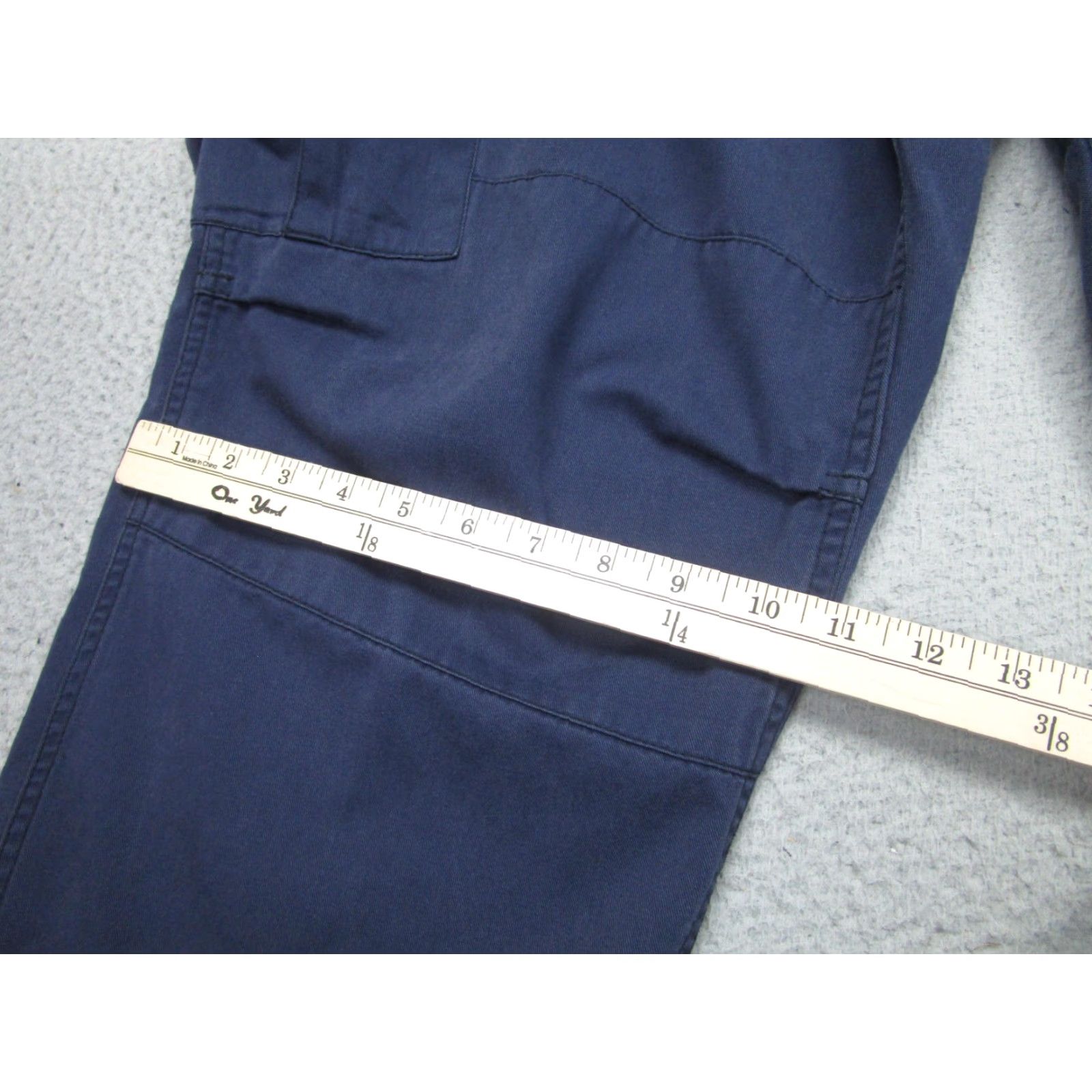 Vintage Tactical Cargo Pants Mens XXL Blue Drawstring Hem Button Fly Paratrooper Utility Pants Size US 39 - 5 Thumbnail