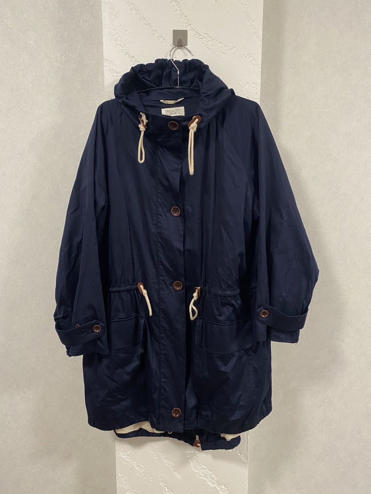 Other Toast UK Dark Blue Cotton Parka Size: 14 Size L / US 10 / IT 46 - 1 Thumbnail