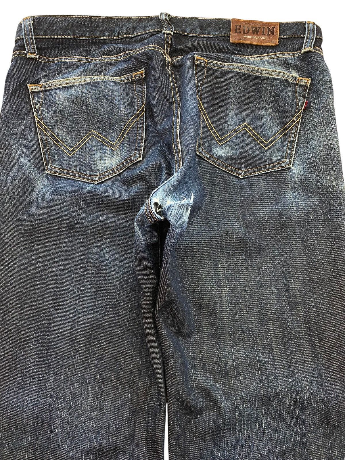 Edwin Edwin Faded Blue Wash Style Straight Leg Jeans Size US 37 - 4 Thumbnail
