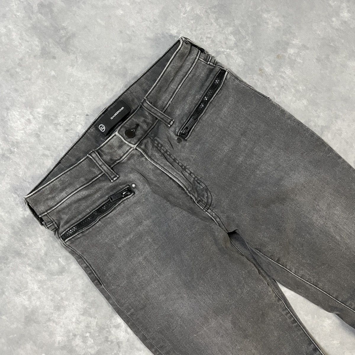 Undercover 2000s UNDERCOVER - Faded Distressed Jeans Size US 29 - 2 Thumbnail