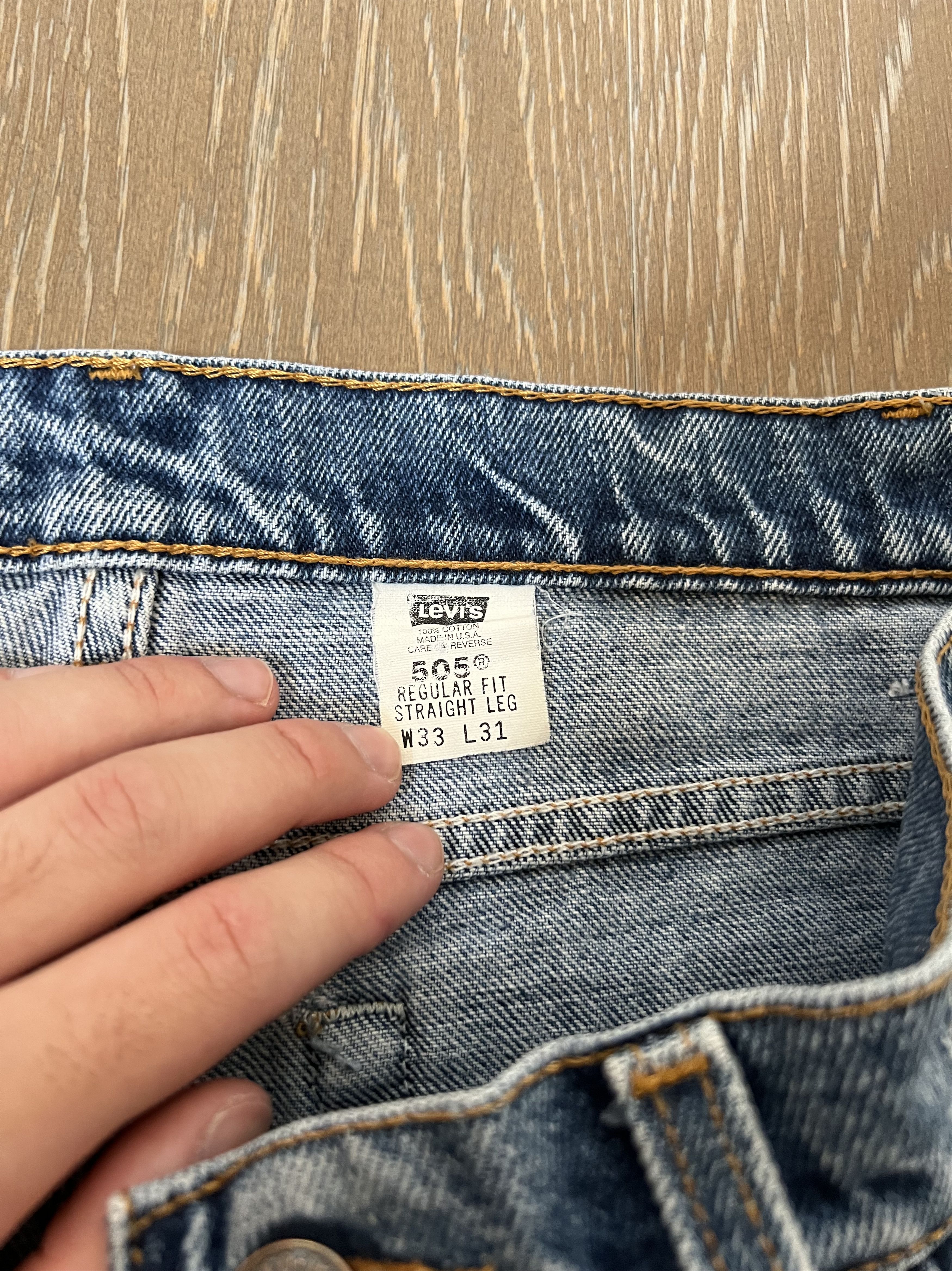 Levi's × Vintage Vintage USA Levis 505 Size US 33 - 2 Thumbnail