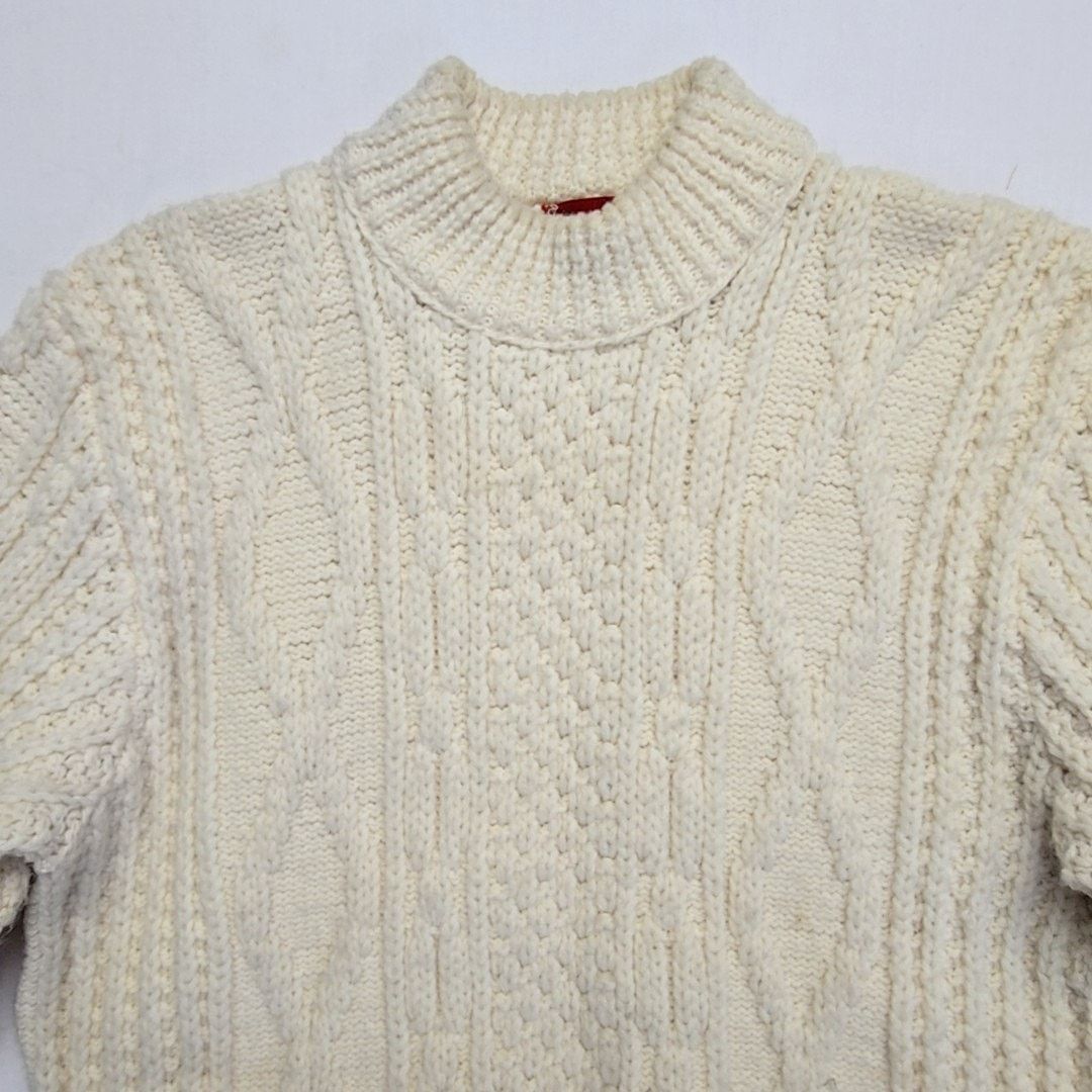 Sears Vintage Sears Sweater Cable Knit Wool 70s Mock Neck Small Size US S / EU 44-46 / 1 - 2 Thumbnail