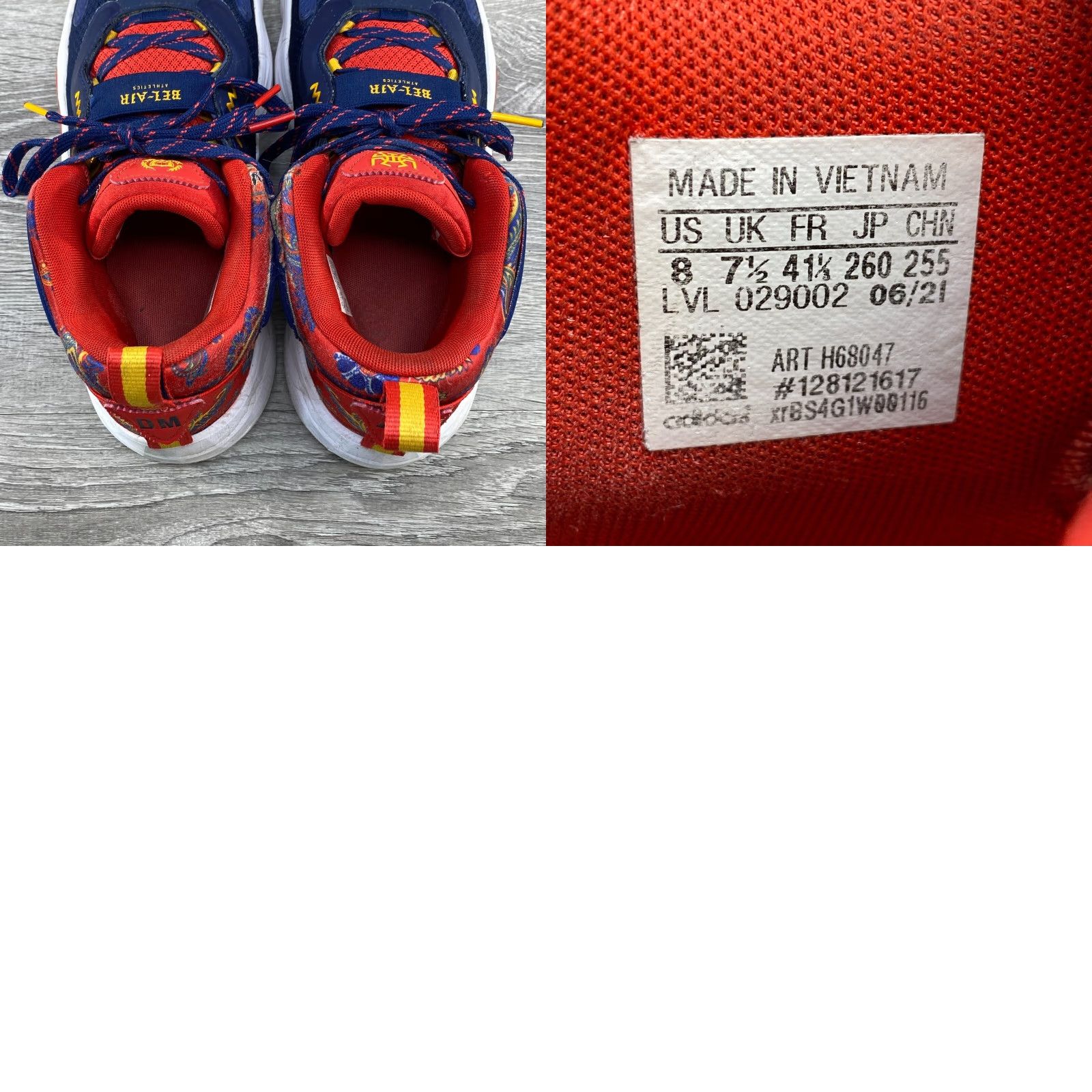 Adidas adidas Basketball Sneakers Mens Size 8 D.O.N Issue #3 Bel-Air Navy Red DON 3 NBA Shoes Size US 8 / EU 41 - 8 Thumbnail