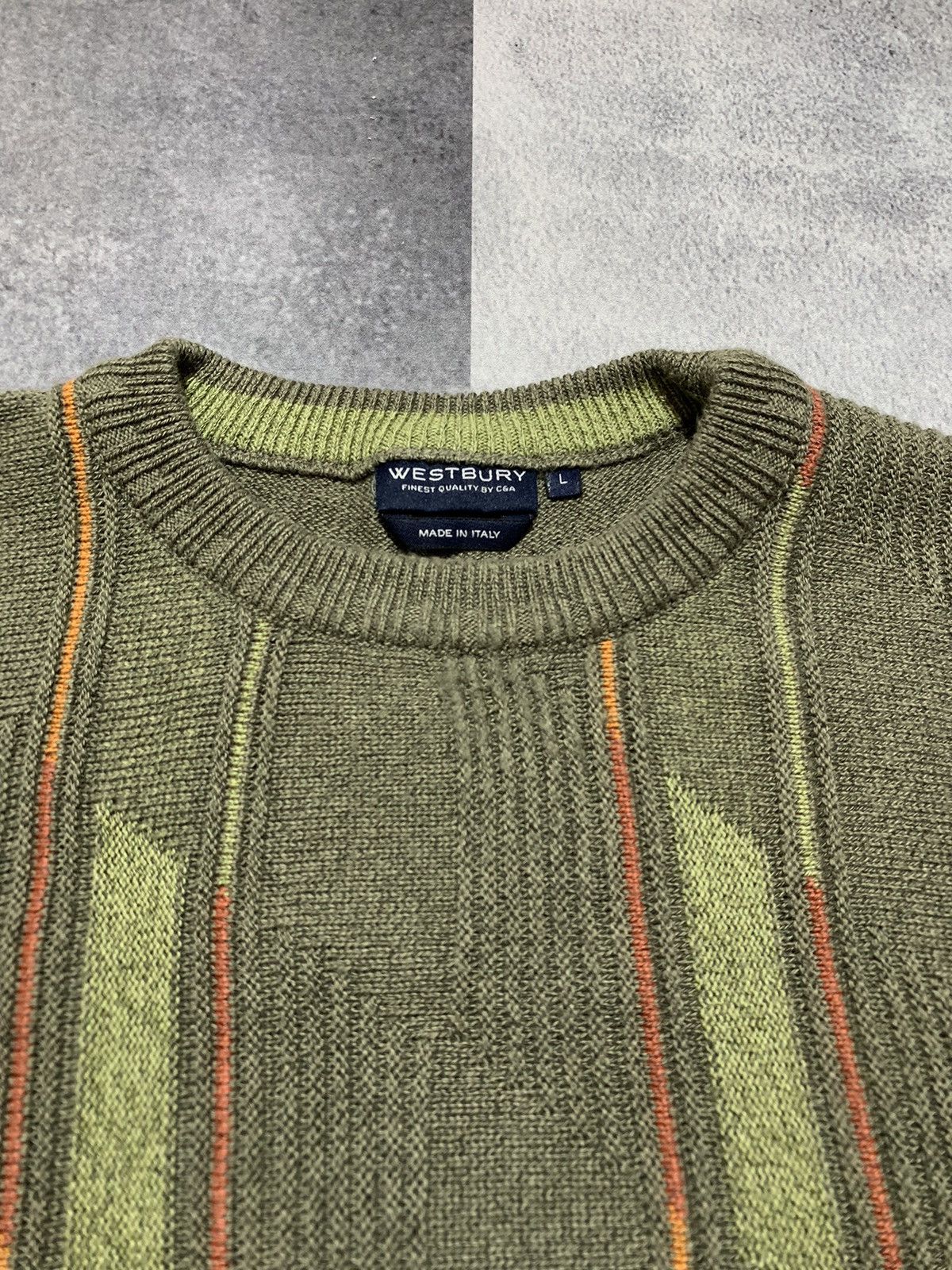 Vintage Vintage 90s Stripped knitwear sweater streetwear size L Size US L / EU 52-54 / 3 - 5 Thumbnail