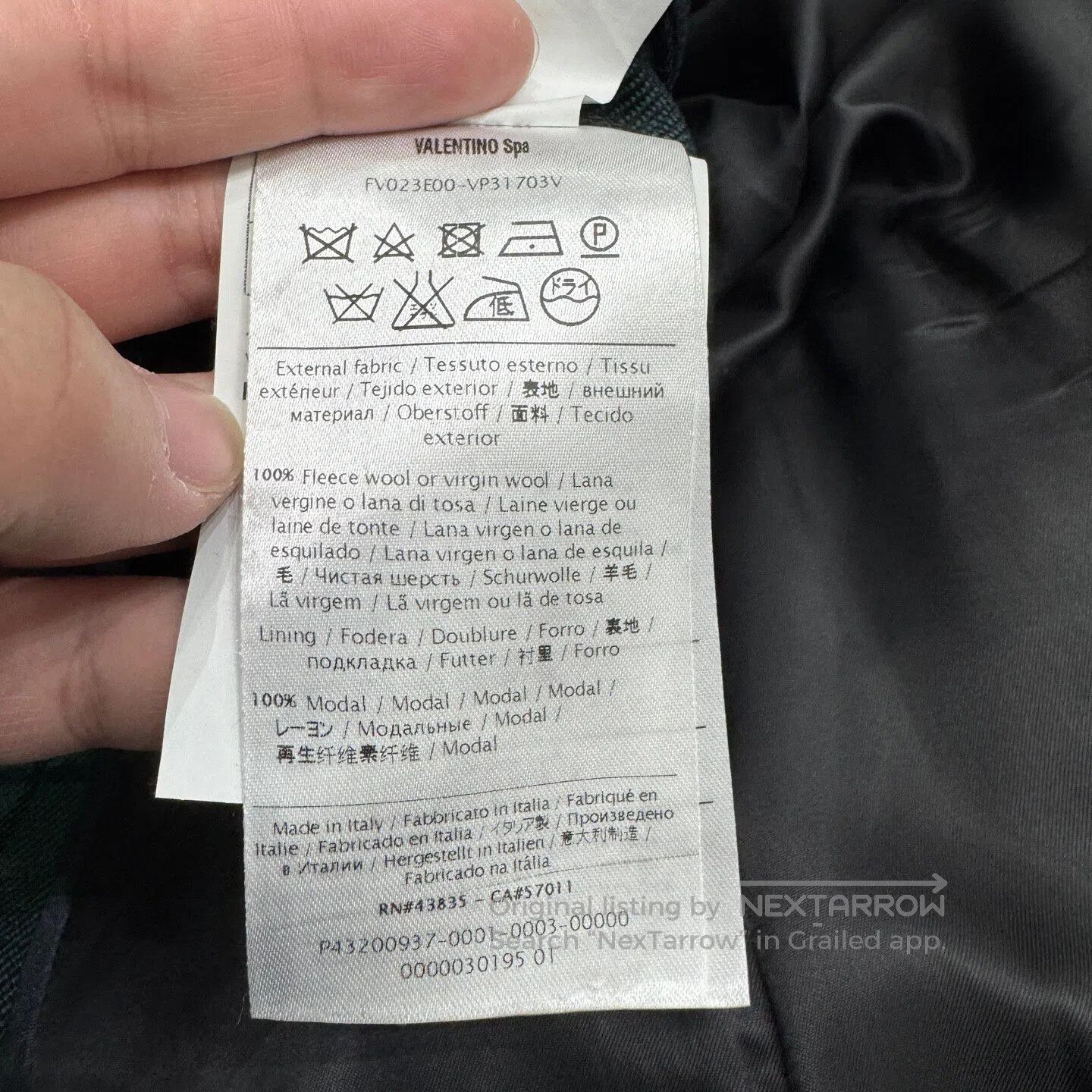 Valentino Valentino Checkered wool suit jacket| Size 44R - 4 Thumbnail