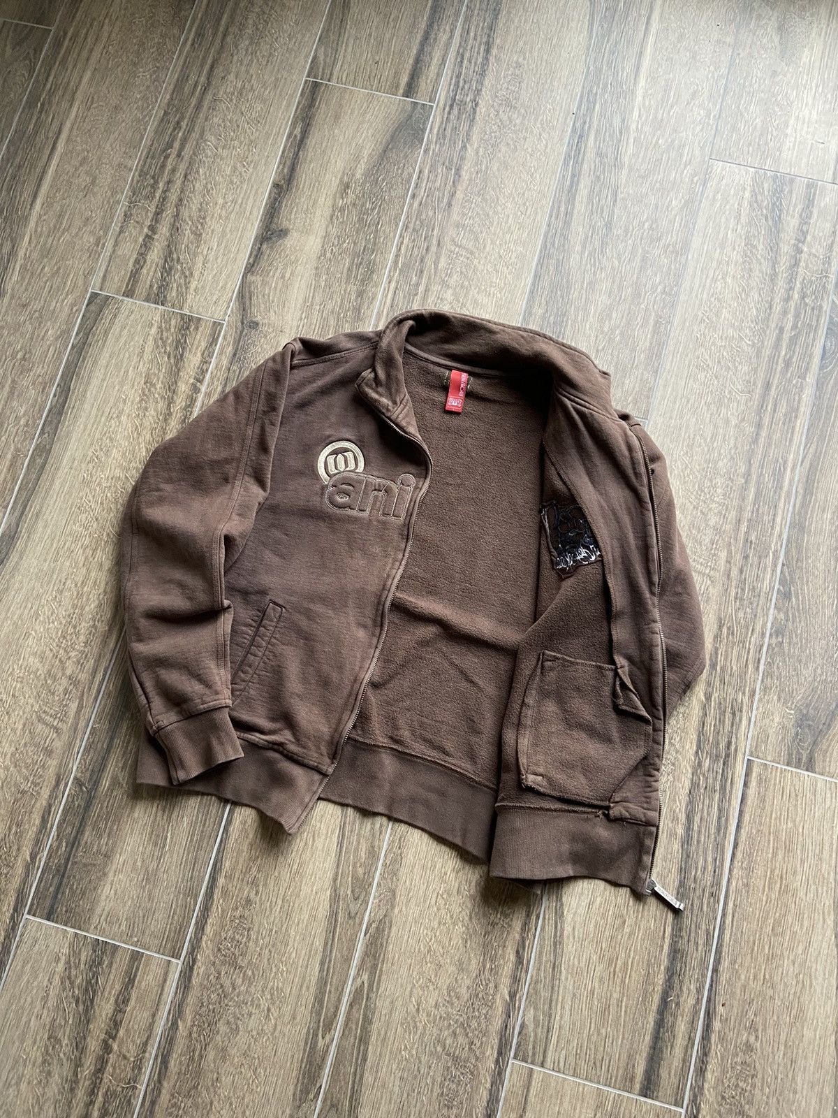 Vintage Vintage Animal Worldwide big logo y2k brown zip Size US L / EU 52-54 / 3 - 2 Thumbnail