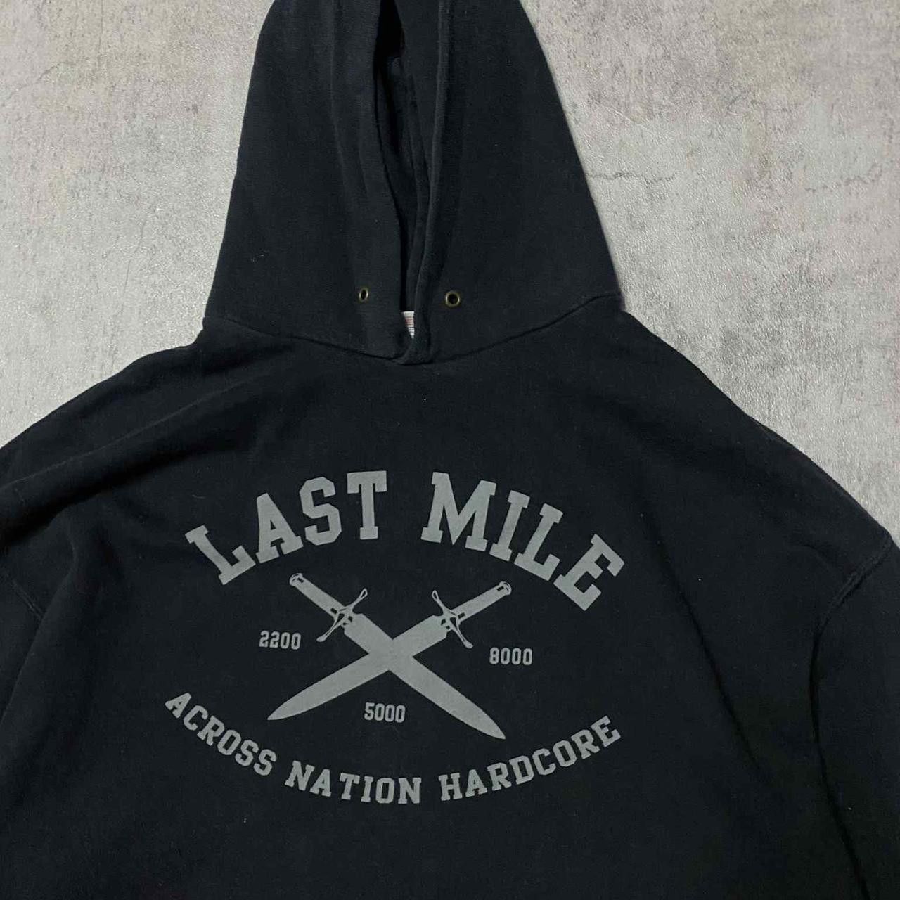 Fruit Of The Loom Black and white Last Mile hoodie Size US XL / EU 56 / 4 - 2 Thumbnail