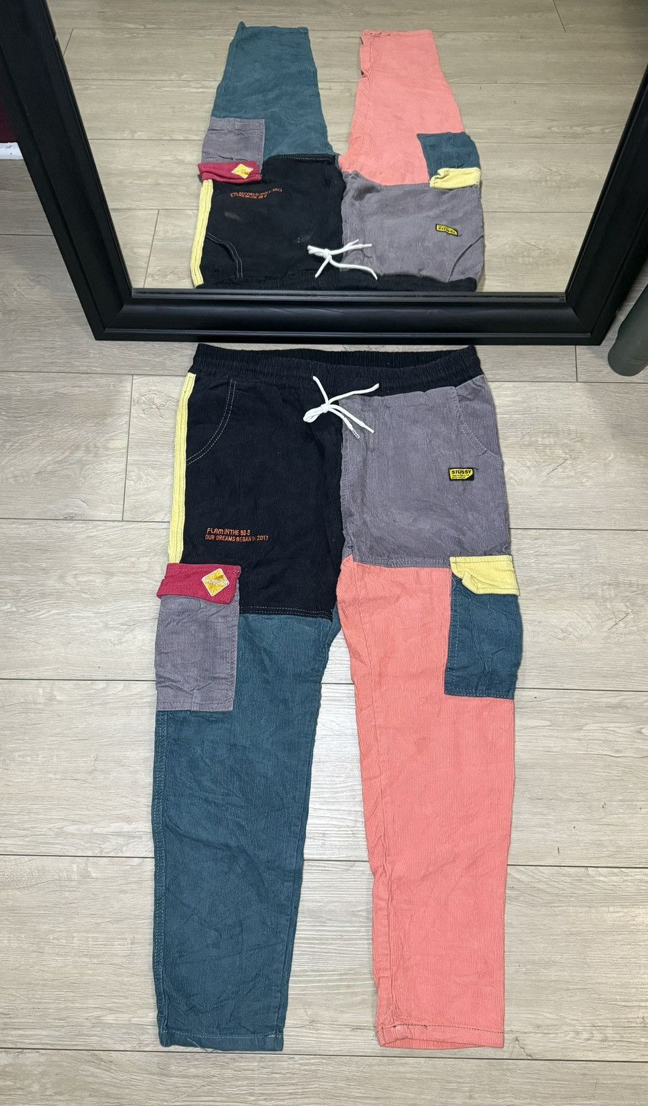 Stussy Y2K Stussy x Coursemys Patchwork Cargo Pant Size US 34 / EU 50 - 1 Thumbnail