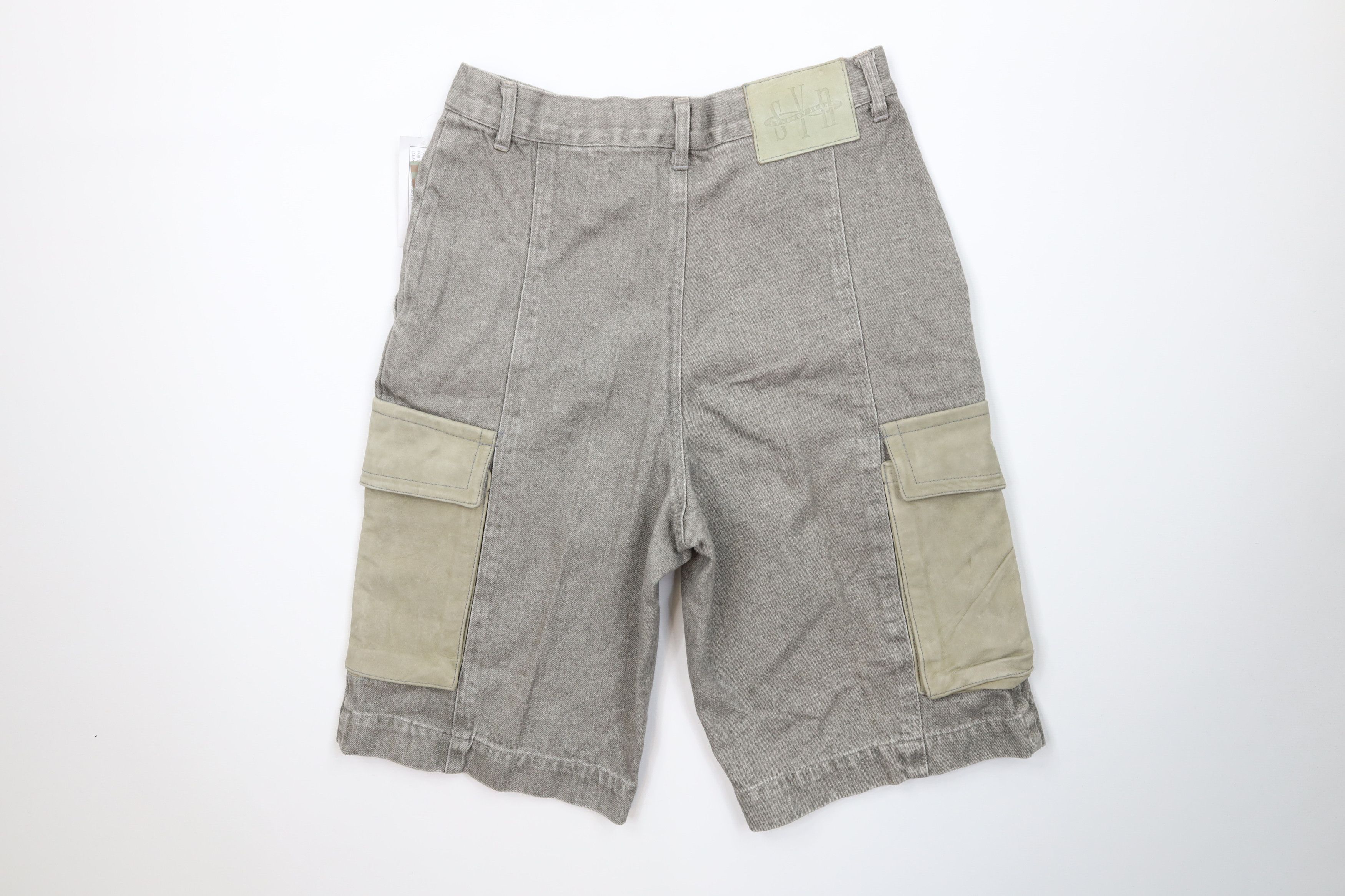Vintage Deadstock Vintage 90s Streetwear Stonewash Cargo Shorts Size US 30 / EU 46 - 11 Thumbnail