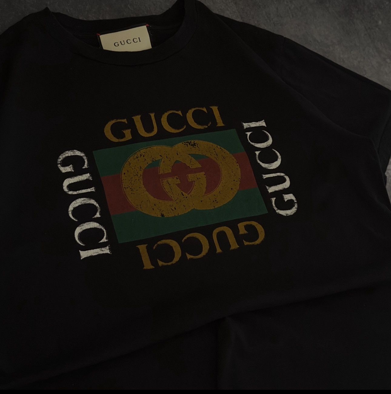 Gucci Gucci Fake Logo T-Shirt Size US M / EU 48-50 / 2 - 2 Thumbnail
