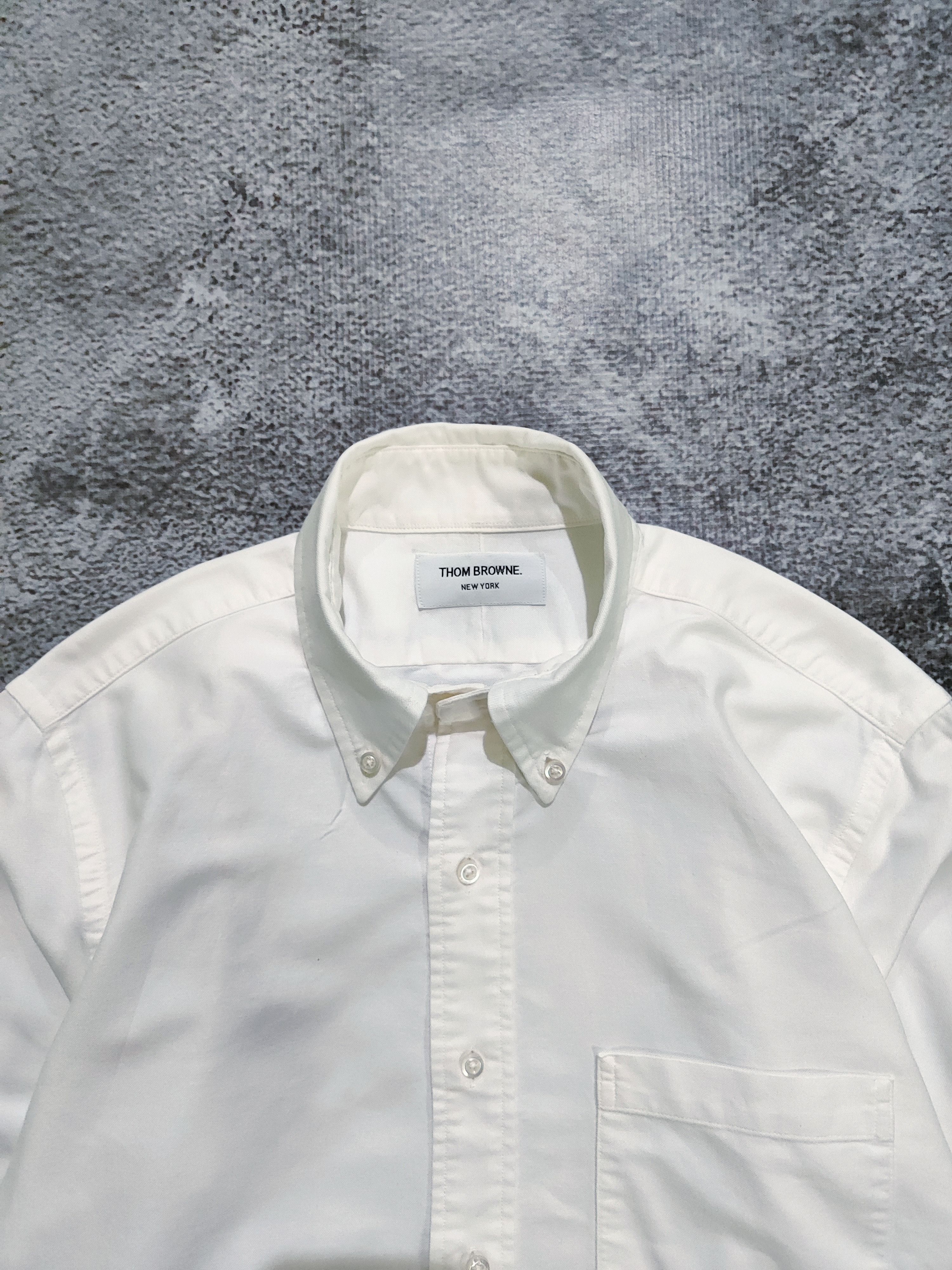 Thom Browne Thom Browne White Oxford Shirts Button Up Size US M / EU 48-50 / 2 - 6 Thumbnail