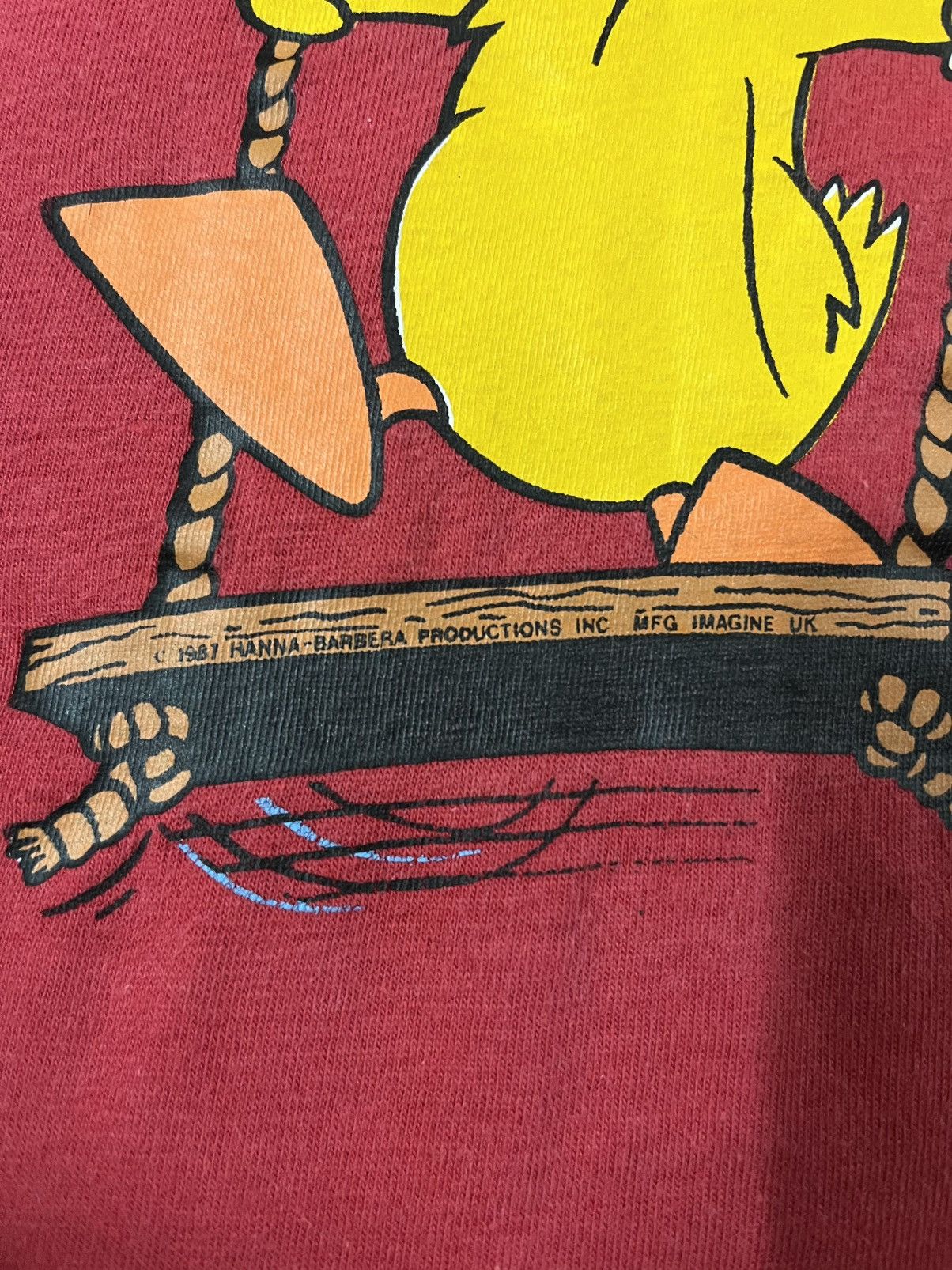 Cartoon Network × Vintage Vintage 80s Duck Hanna Barbera Production Tshirt Size US M / EU 48-50 / 2 - 4 Thumbnail