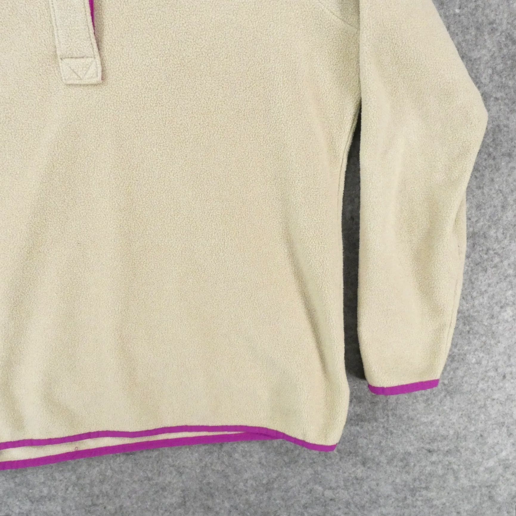Vintage Columbia Women Extra Large Pullover Fleece Sweater 1/4 Zip Beige Size XL / US 12-14 / IT 48-50 - 5 Thumbnail
