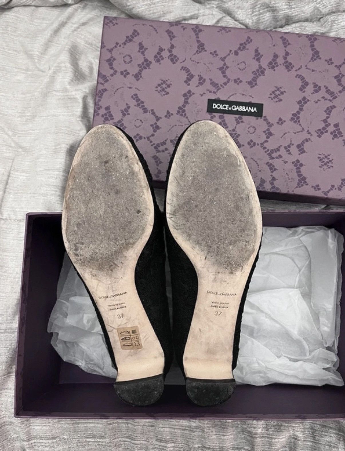Dolce & Gabbana Dolce & Gabbana lace flats Size US 7 / IT 37 - 8 Thumbnail