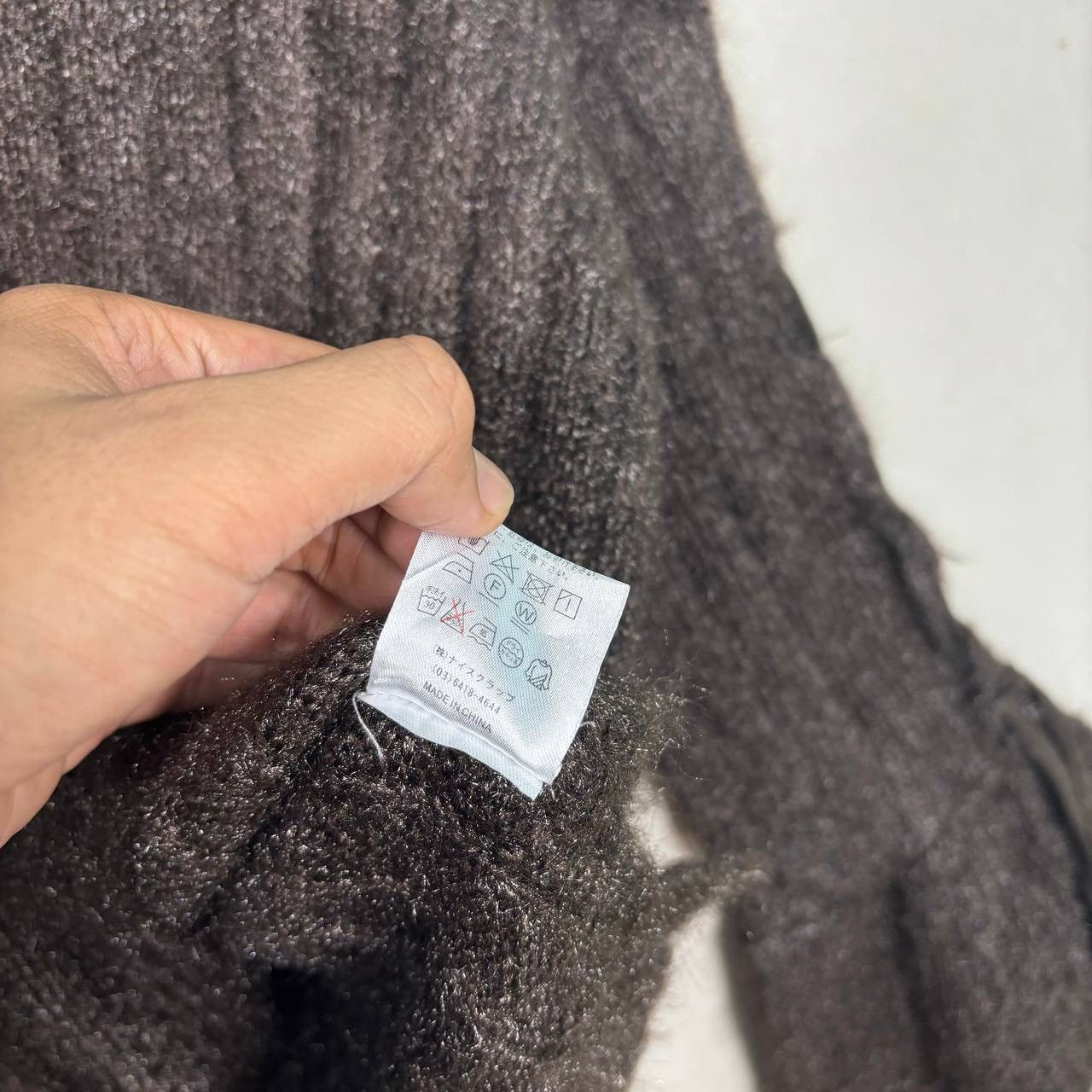 Edition Japan Nice Claup Japan Brown Knit Mohair Sweater Size M / US 6-8 / IT 42-44 - 8 Thumbnail