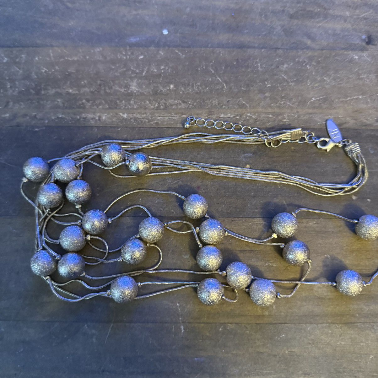 Other NY Collection gold layered station glitter bead necklace Size ONE SIZE - 2 Thumbnail