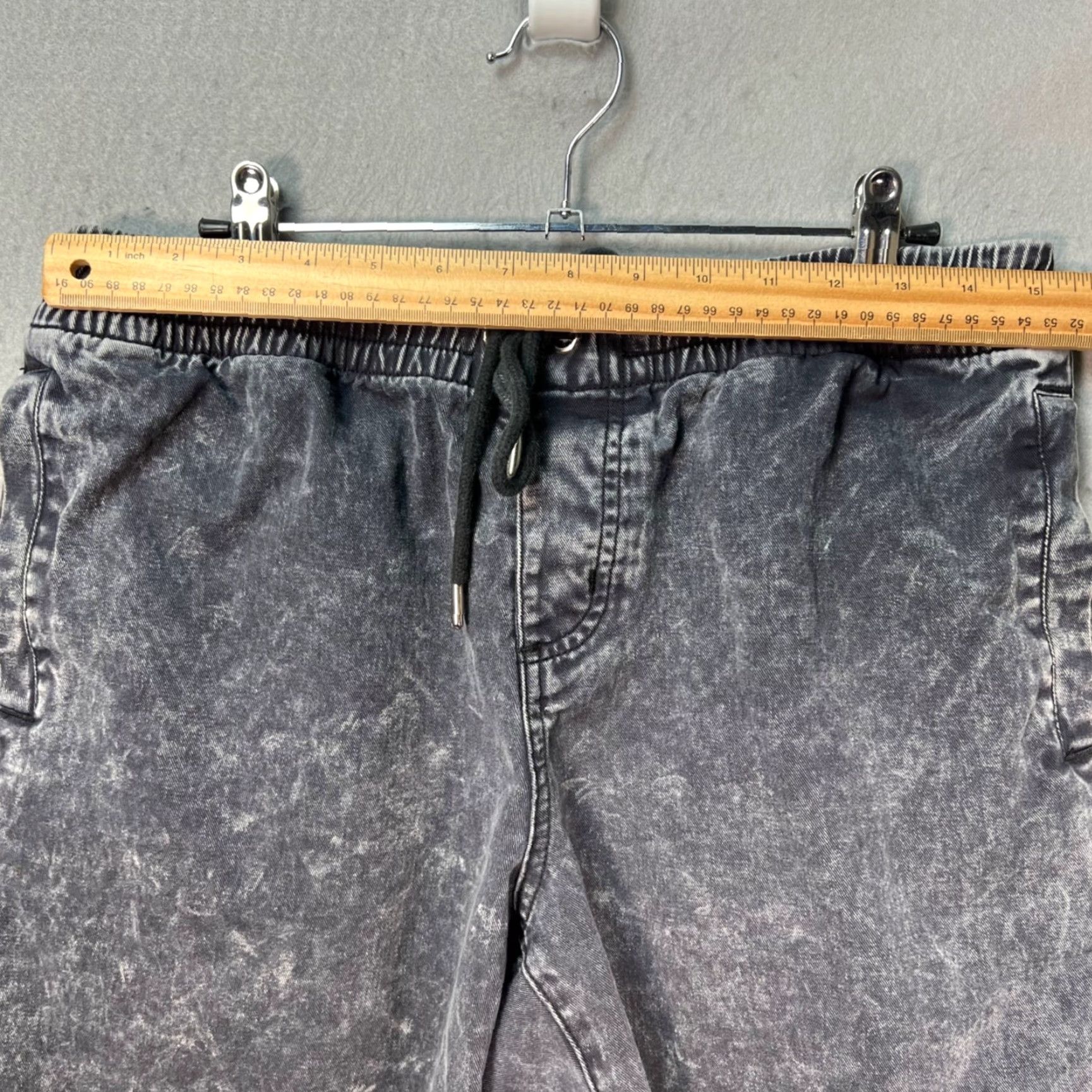RIPNDIP RIPNDIP Mens Large Acid Wash Black Drawstring Shorts Shirt? Size US 33 - 5 Thumbnail