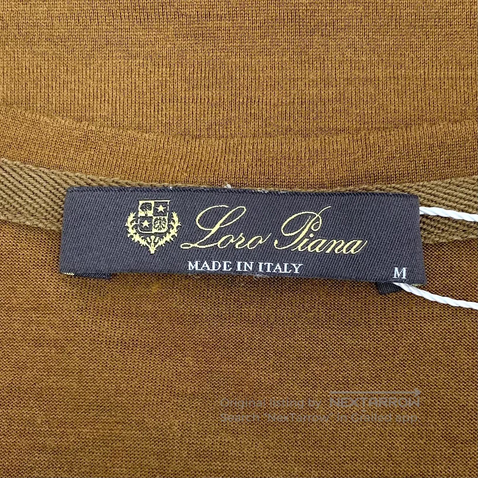 Loro Piana Loro Piana Dark Brown Mulberry Silk Crew Neck Short-Sleeve Size US M / EU 48-50 / 2 - 5 Thumbnail