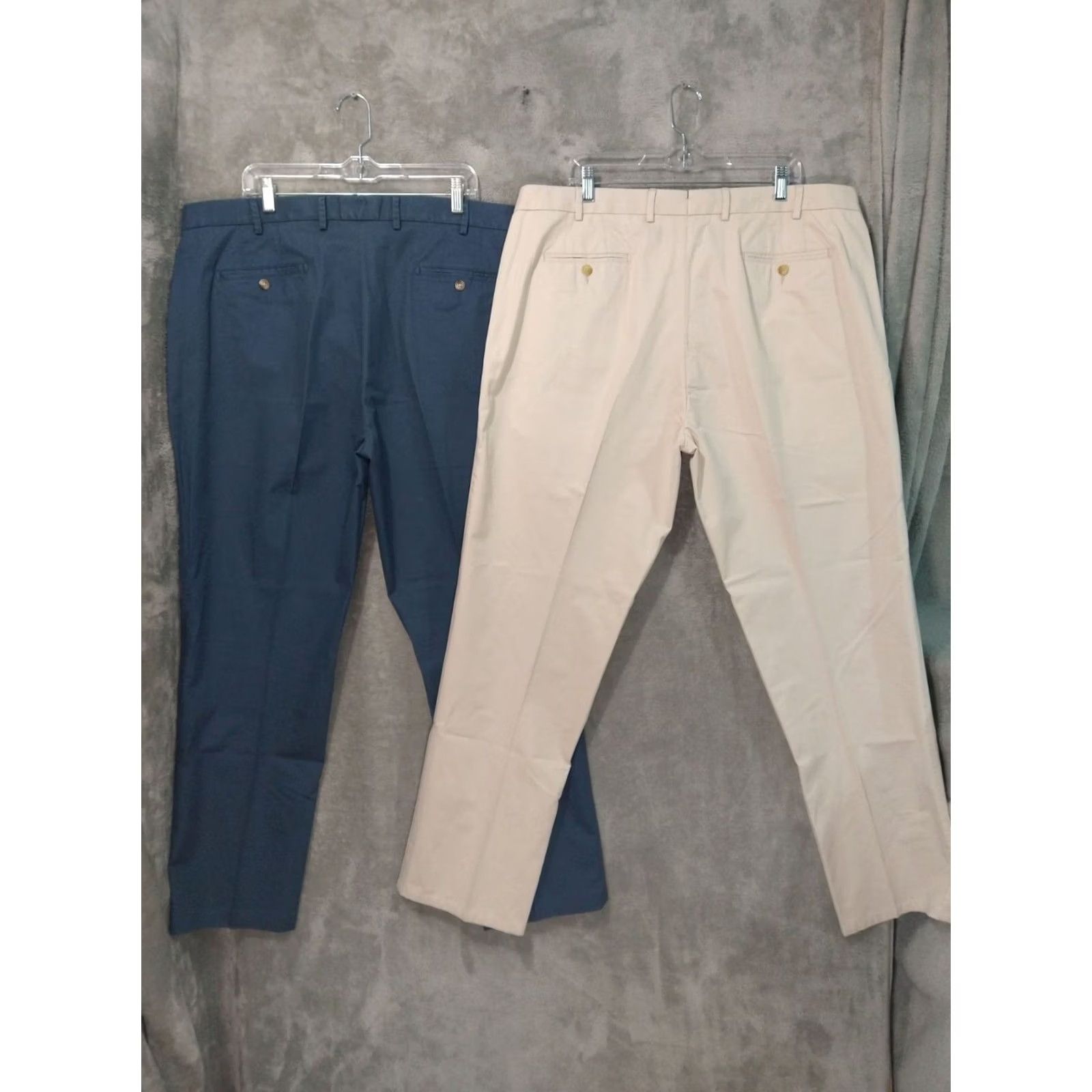Peter Millar Peter Millar Pants Mens 42x32 Raleigh Washed Twill Flat Front Straight Chino Beige 42 Regular Size Type Pants Mens Size US 42 / EU 58 - 3 Thumbnail