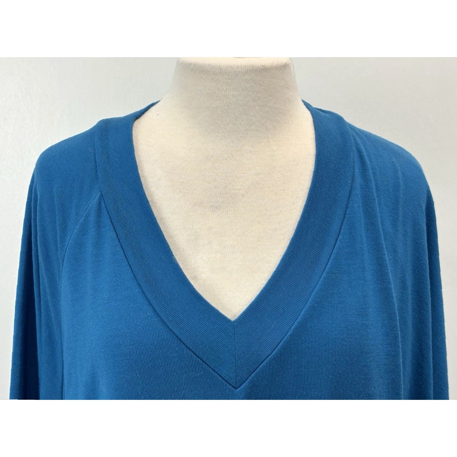 Soft Surroundings Soft Surroundings Madeline Tunic Asymmetric Knit Top Sweater Sz 1X Plus Blue Size XL / US 12-14 / IT 48-50 - 5 Thumbnail