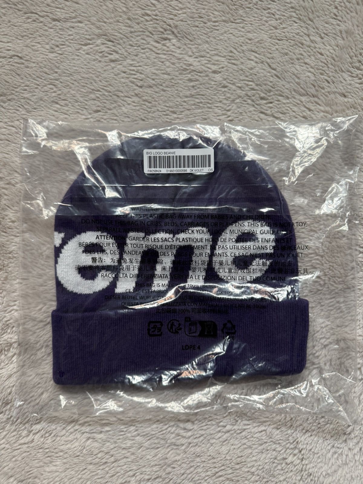 Supreme Supreme Big Logo Beanie Size ONE SIZE - 2 Thumbnail