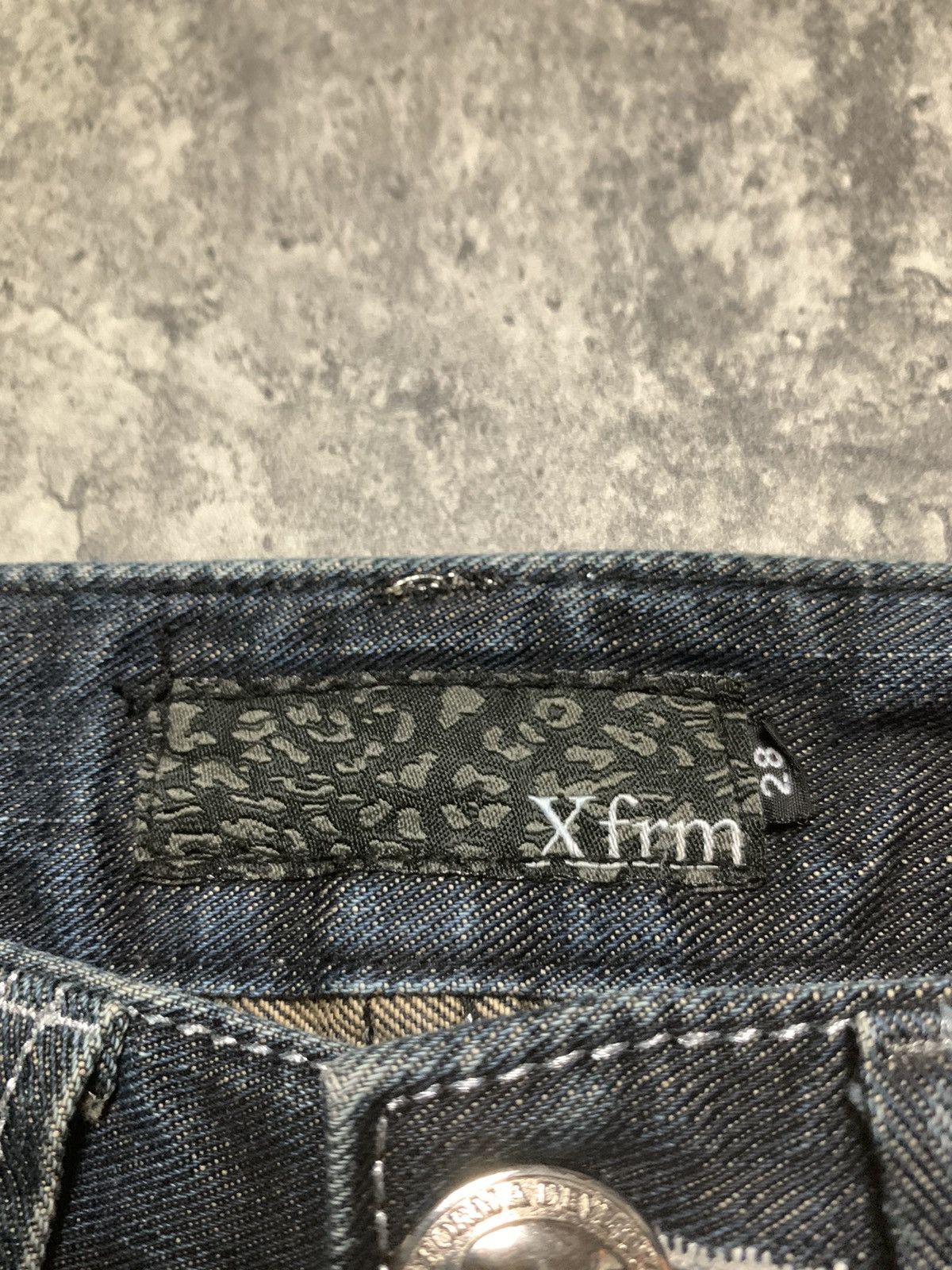 Tornado Mart Y2K Xfrm Studded Splatter Mud Wash Rusty Flare Pants Size US 30 / EU 46 - 9 Thumbnail