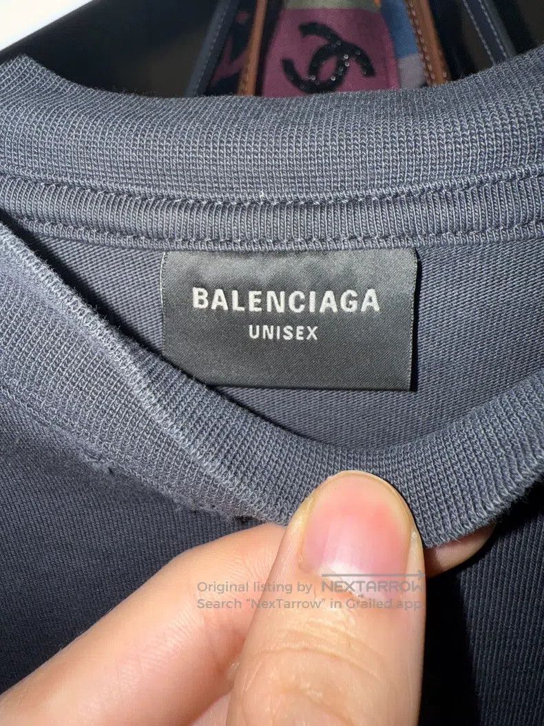 Balenciaga Balenciaga Logo Lettering Print Round Neck Short Sleeve T- Size US S / EU 44-46 / 1 - 3 Thumbnail