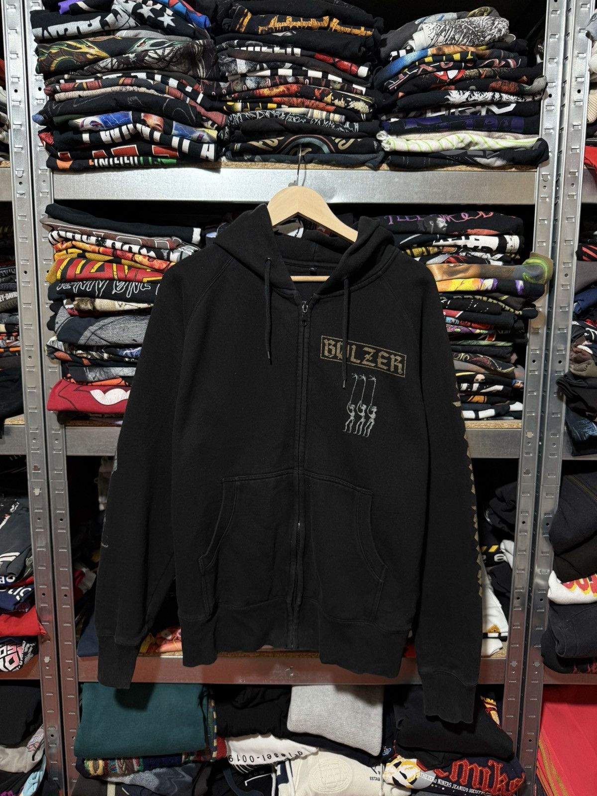 Band Tees Vintage 90’s Bolzer Black Metal Rock Band Hoodie Y2K Hype Size US XL / EU 56 / 4 - 1 Thumbnail