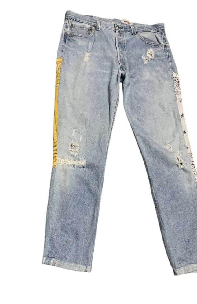 Levi's Vintage Levis 501 Straight Patchwork Jeans Size US 34 / EU 50 - 5 Thumbnail