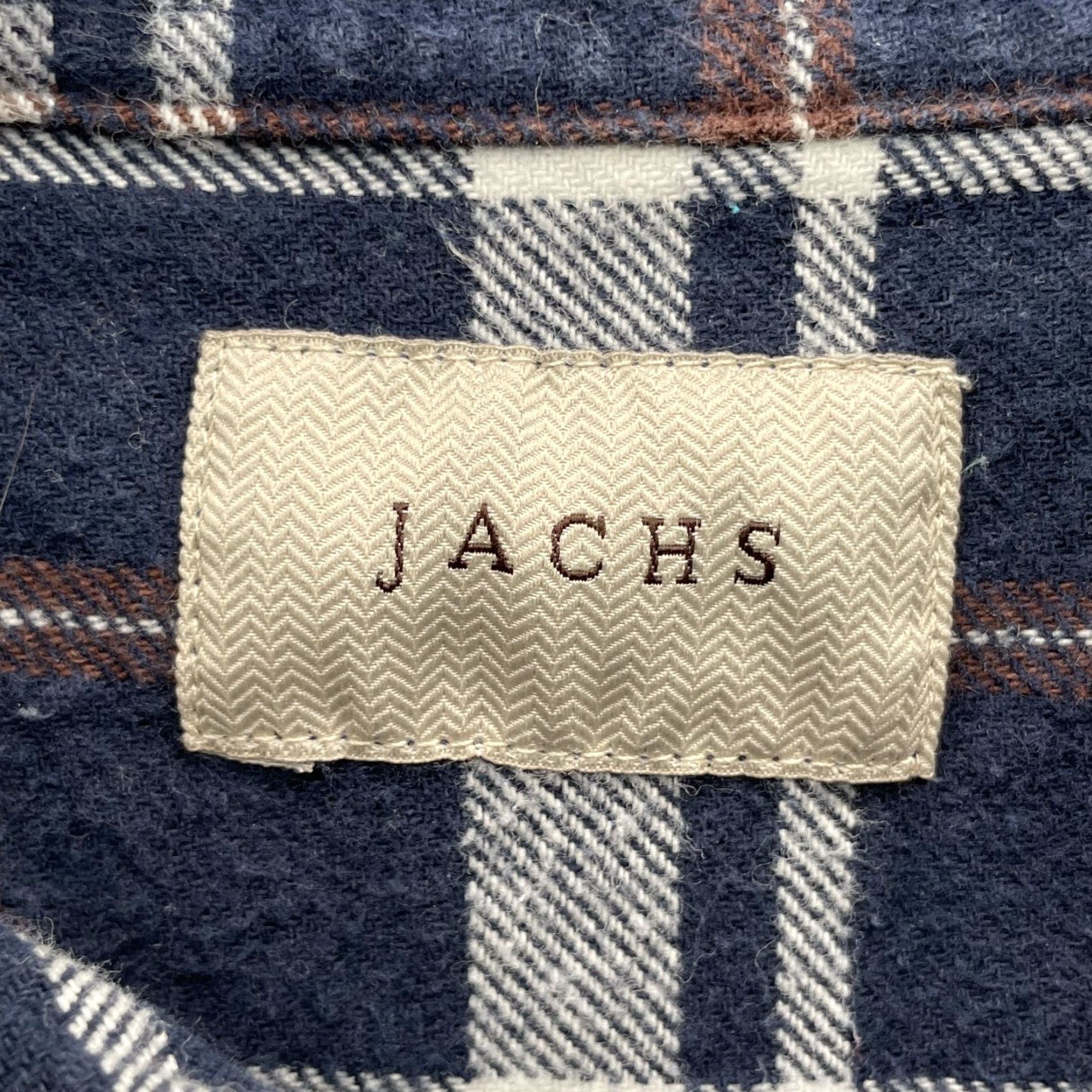 Vintage VINTAGE JACHS Flannel Shirt Men 2XL Navy Plaid Chamois Outdoor Cabin Workwear 90s Size US XXL / EU 58 / 5 - 4 Thumbnail