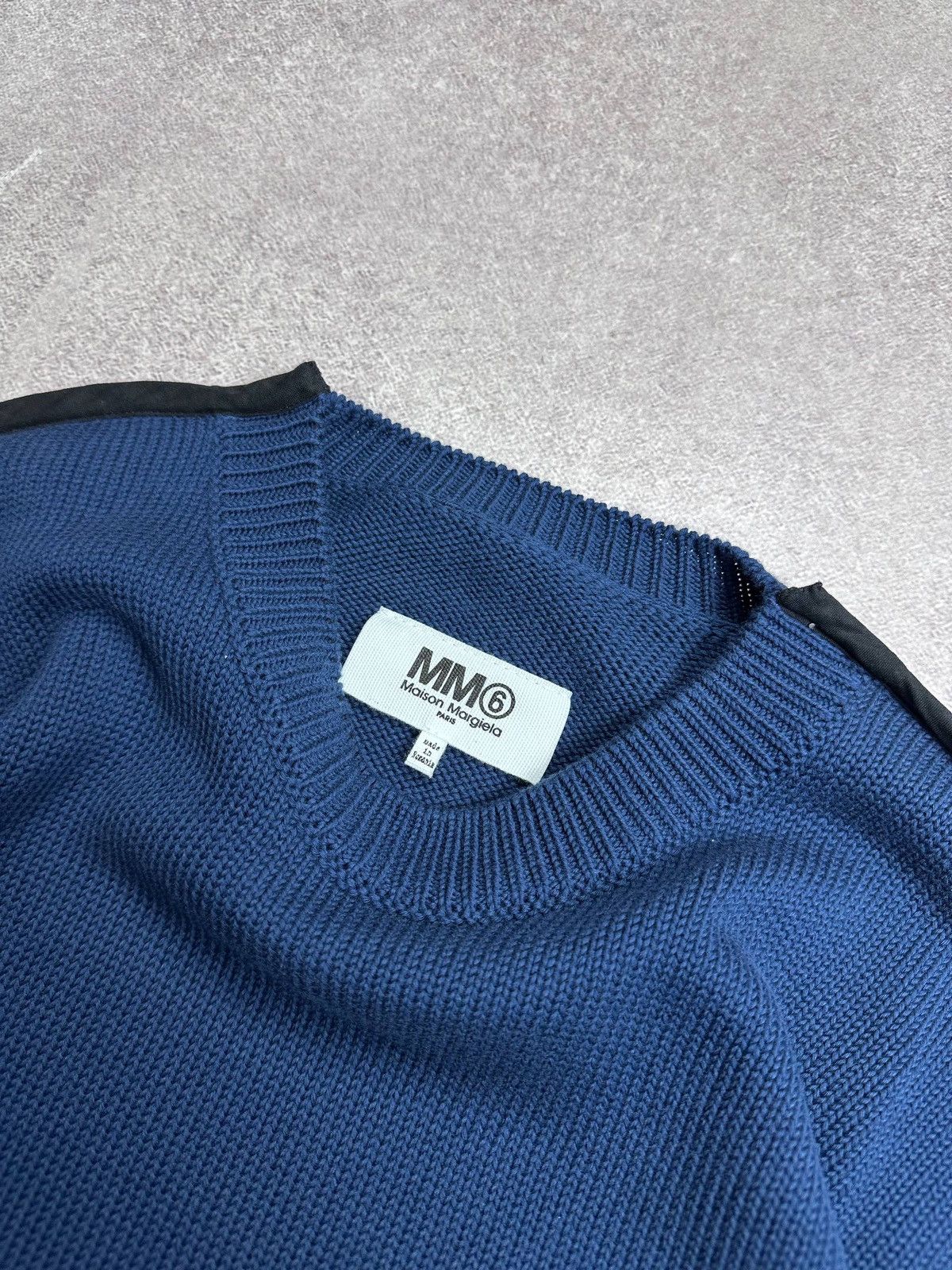 Maison Margiela Maison Margiela MM6 Blue Knit Sweater Rare S Size US S / EU 44-46 / 1 - 3 Thumbnail