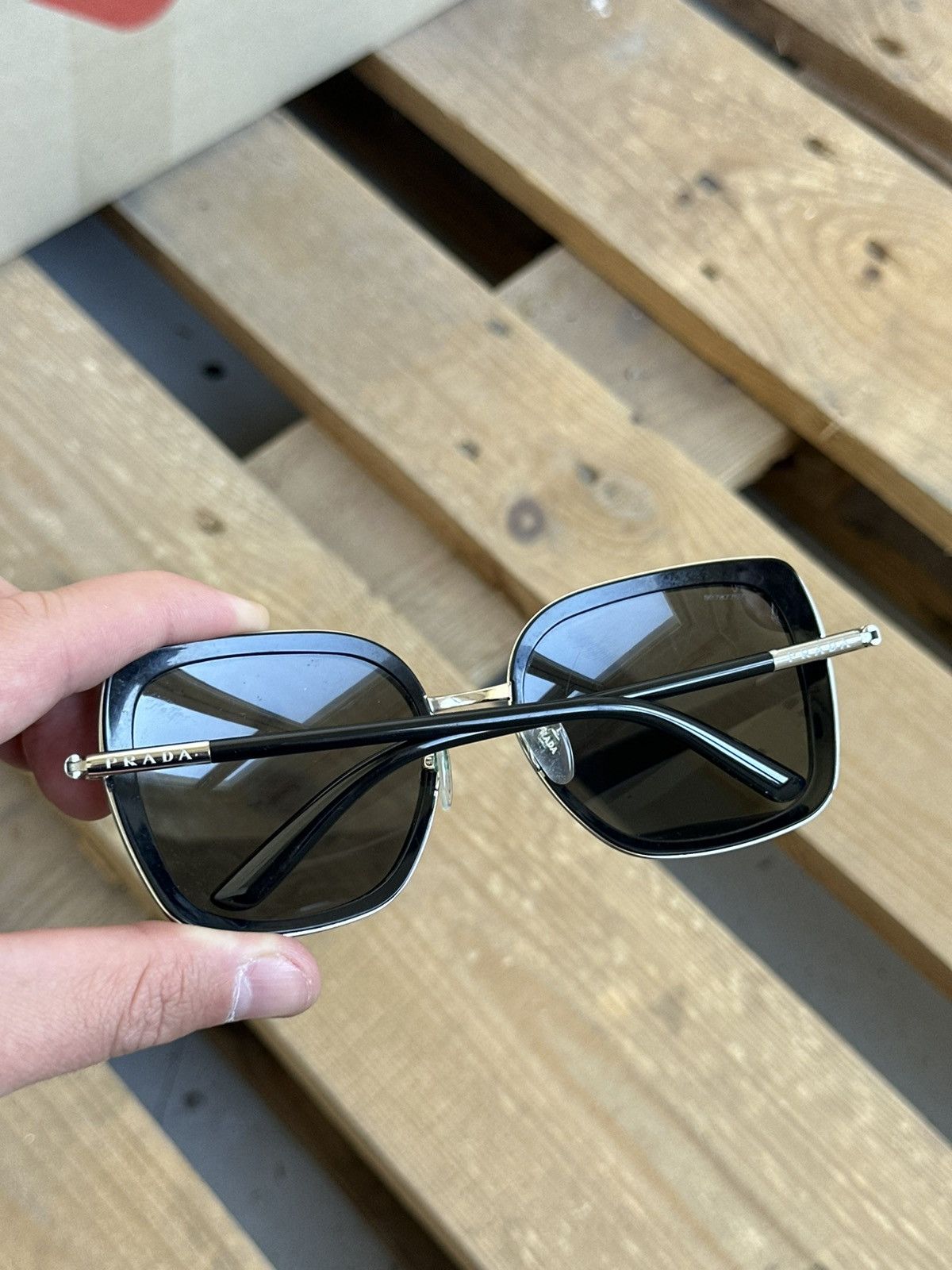 Prada × Vintage Prada Black Women’s Sunglasses Size ONE SIZE - 12 Thumbnail
