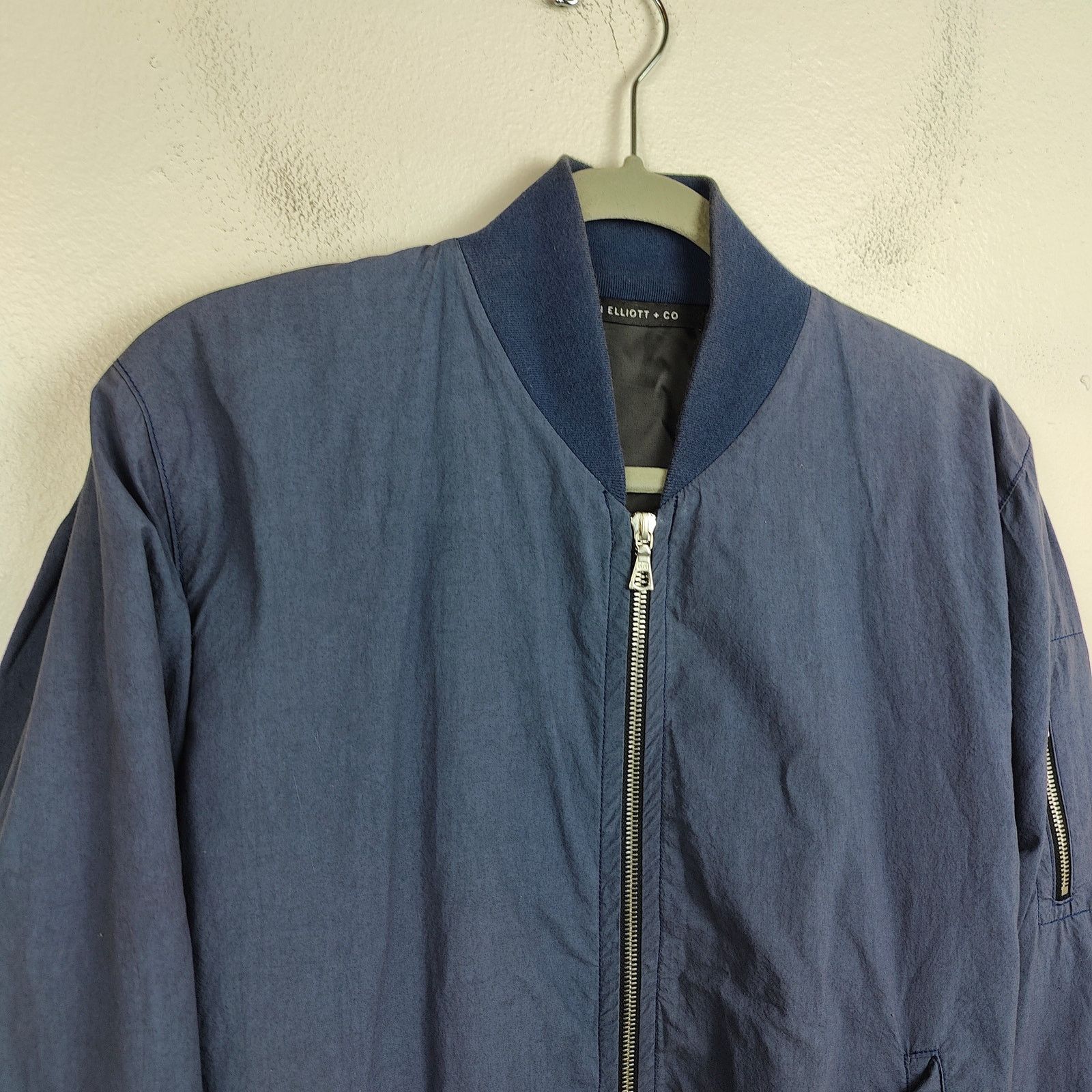 John Elliott John Elliott Co Bomber Jacket 1 Small Blue Full Zip Cotton Size US S / EU 44-46 / 1 - 2 Thumbnail