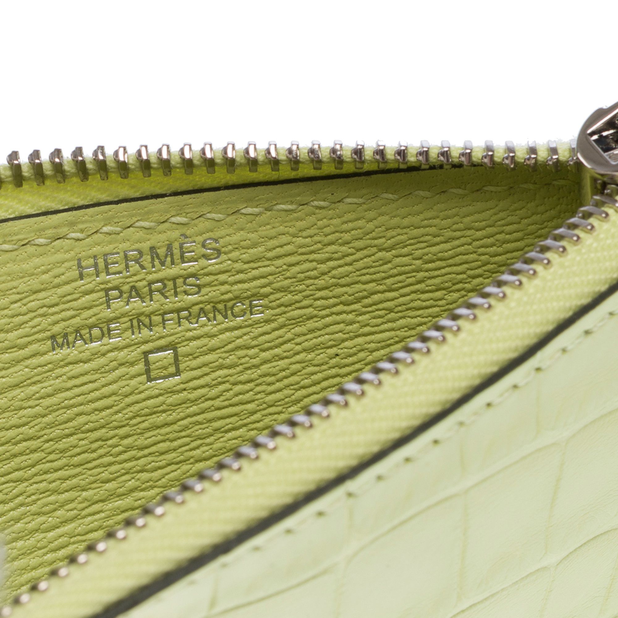 Hermes HERMES Constance Slim Belt Bag in Yellow Crocodile Leather Size ONE SIZE - 9 Thumbnail