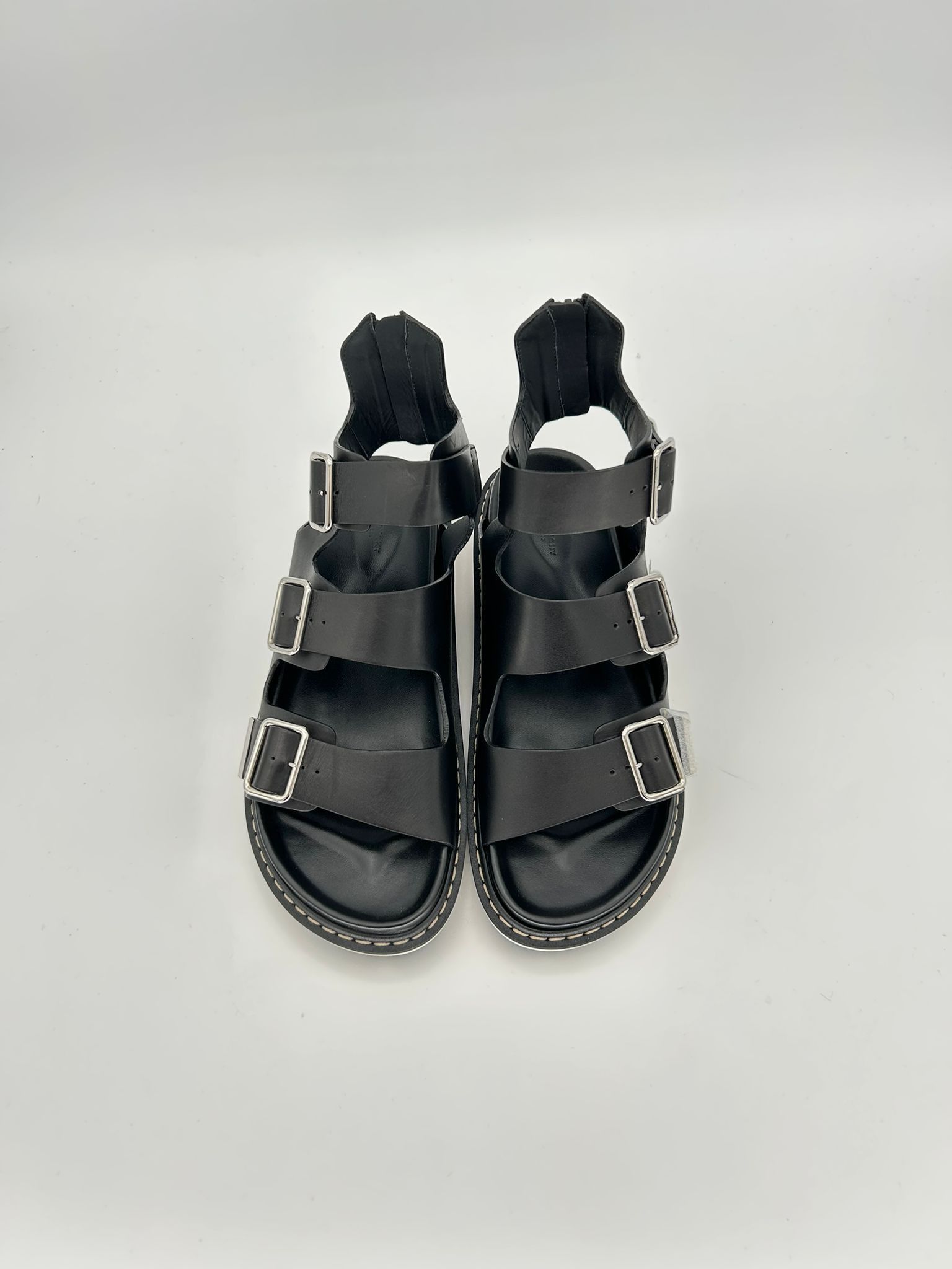 Givenchy Givenchy Black Leather Belted Sandals Size US 8 / EU 41 - 4 Thumbnail