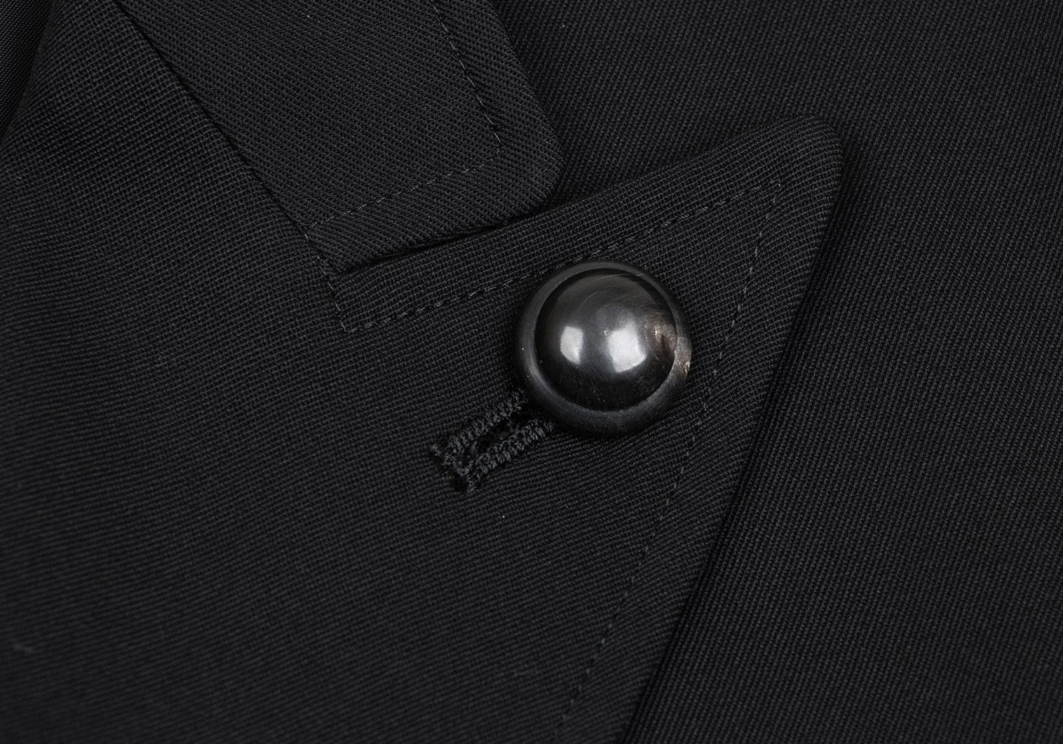 Yohji Yamamoto Yohji Yamamoto Wool Gabardine Jacket Black 3 Size US L / EU 52-54 / 3 - 4 Thumbnail