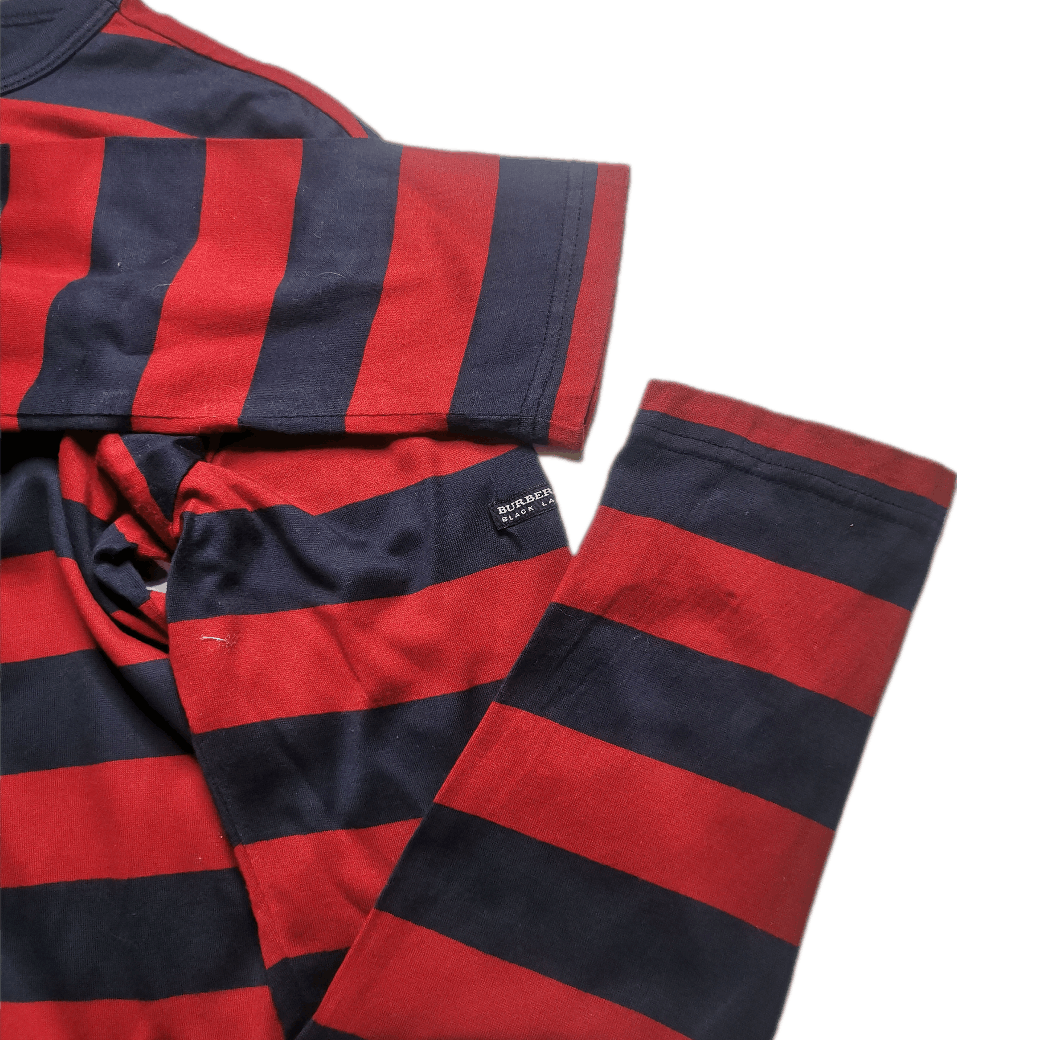Black Label × Burberry × Japanese Brand Burberry Stripe Long Sleeve Size US M / EU 48-50 / 2 - 4 Thumbnail