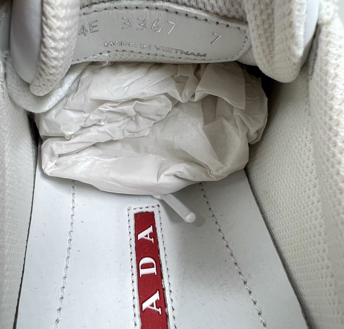 Prada Prada White Sneakers J41 Size US 8 / EU 41 - 6 Thumbnail