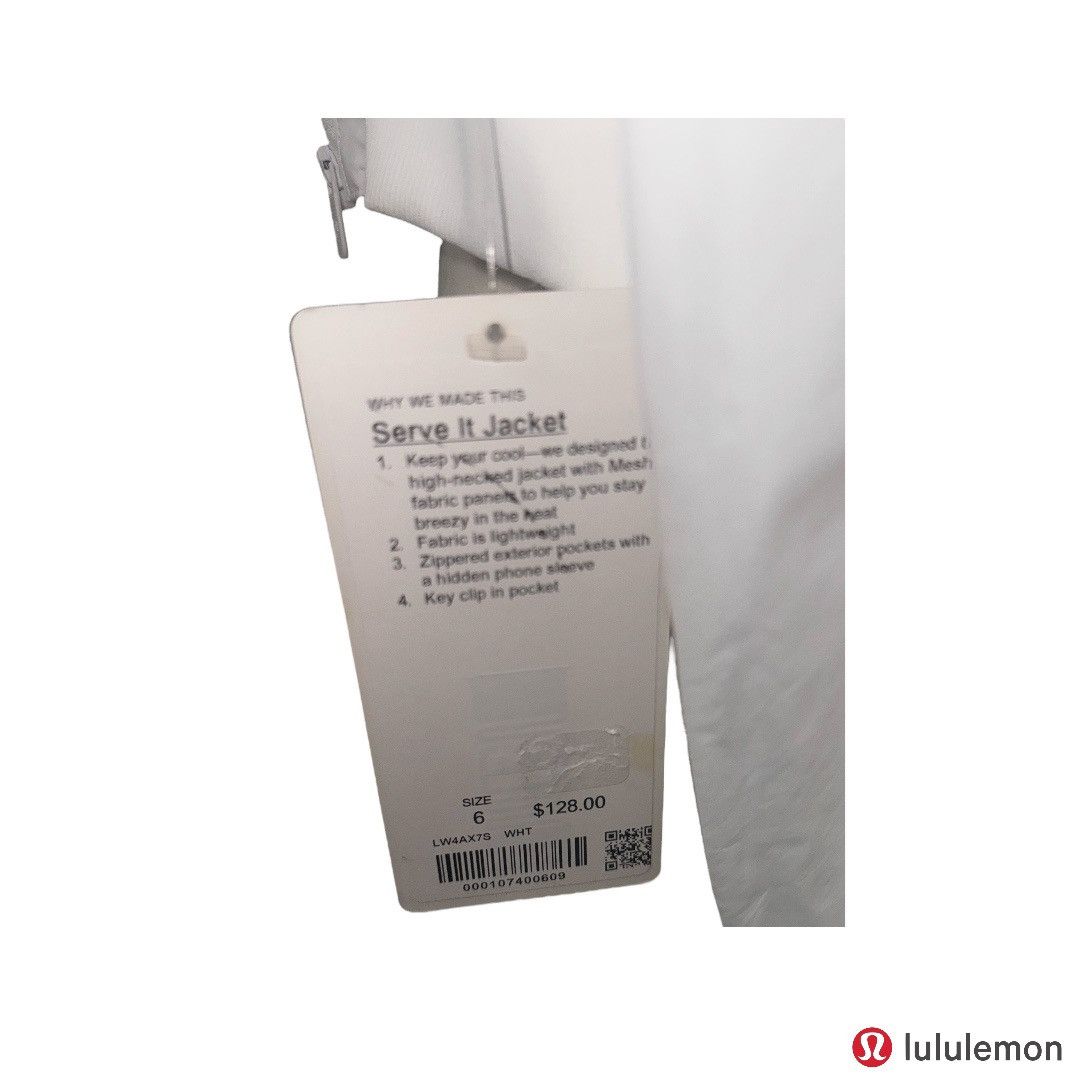Lululemon NWT- Lululemon Serve It Full Zip Mesh Windbreaker Jacket Size M / US 6-8 / IT 42-44 - 9 Thumbnail