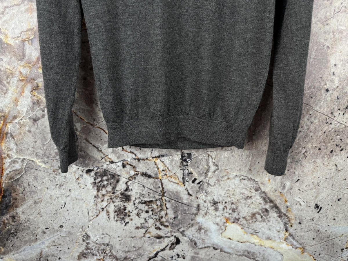 Reiss Nigel Hall Men’s Long Sleeve Polo Sweater Dark Gray Size M Size US M / EU 48-50 / 2 - 4 Thumbnail
