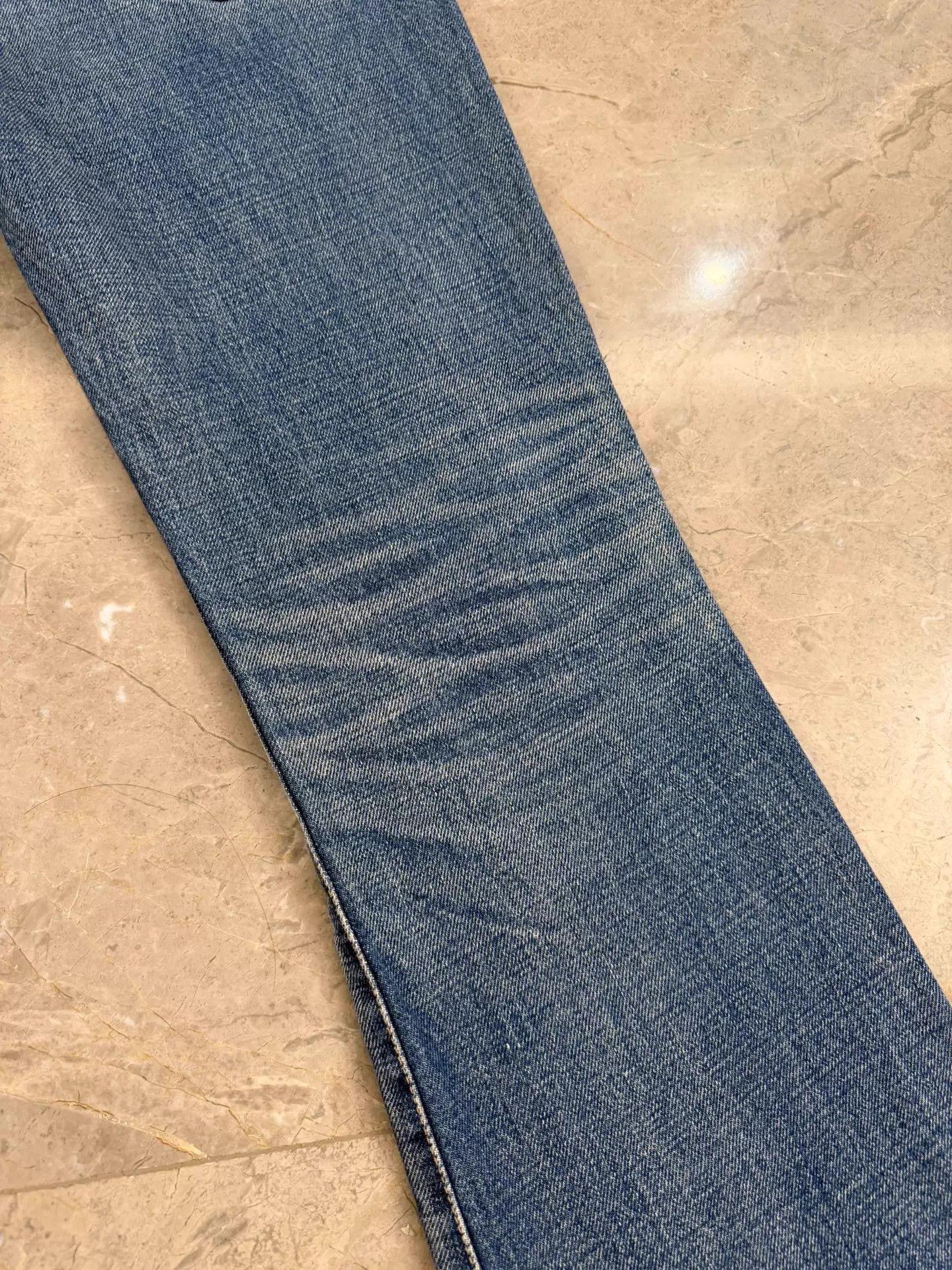 Celine Celine Hedi Slimane FL018 Gold Lock Flared Jeans 27 (Lisa) Size 27" / US 4 / IT 40 - 7 Thumbnail
