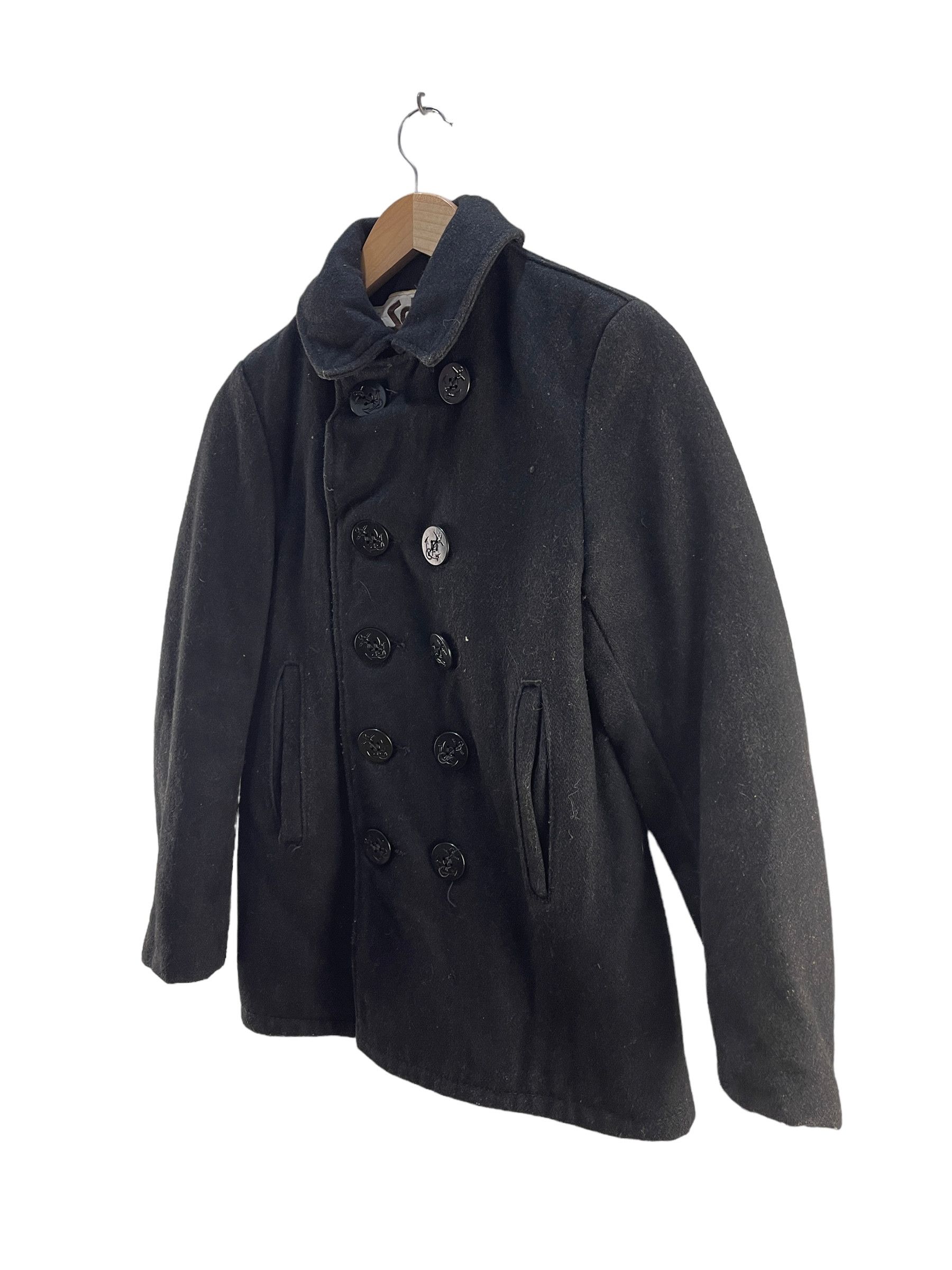 Schott Vintage Schott Wool Pea Coat Jacket Size XS / US 0-2 / IT 36-38 - 5 Thumbnail
