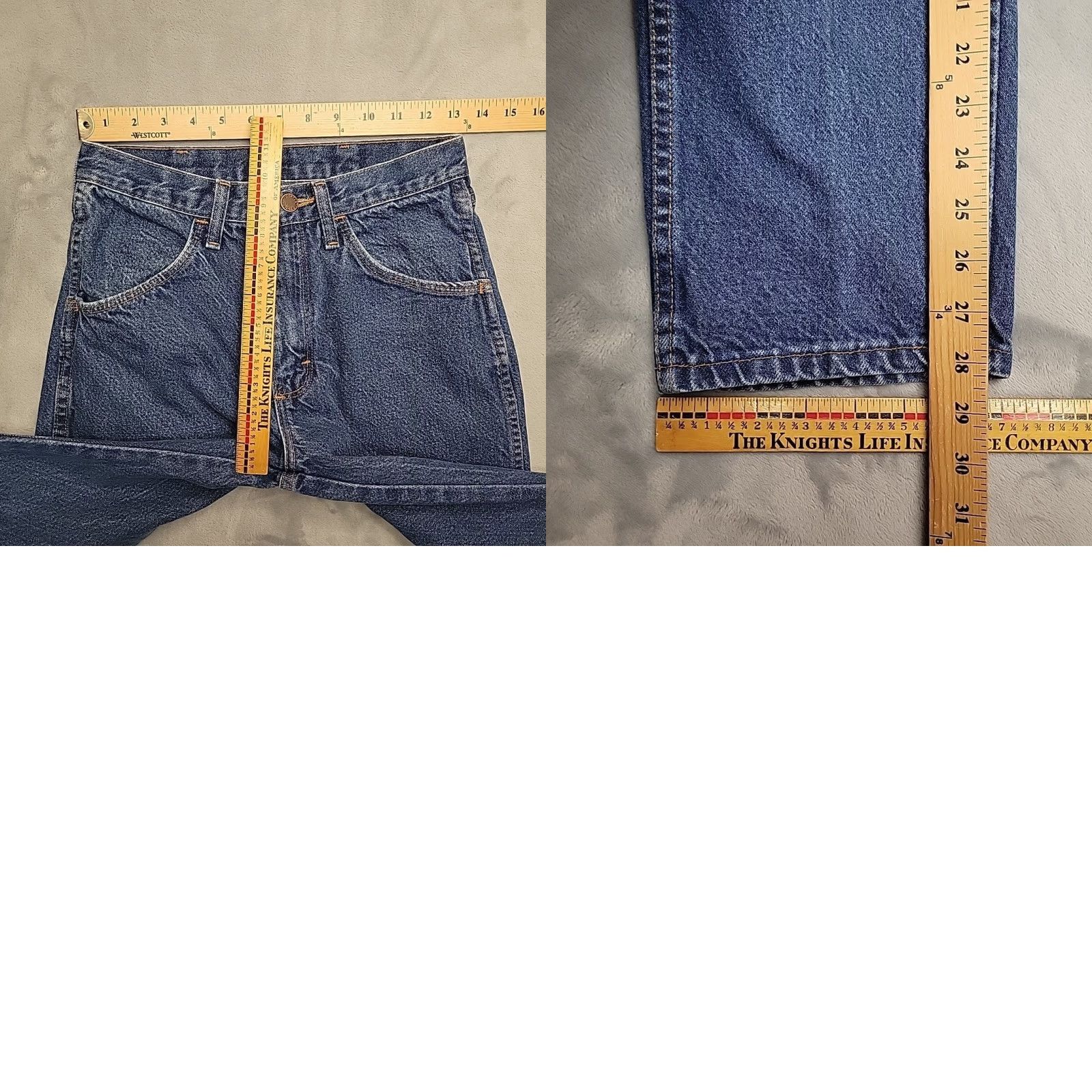 Vintage VINTAGE Rustler Jeans Mens 29x30 Blue Denim Medium Wash 100% Cotton Made in USA Size US 29 - 8 Thumbnail